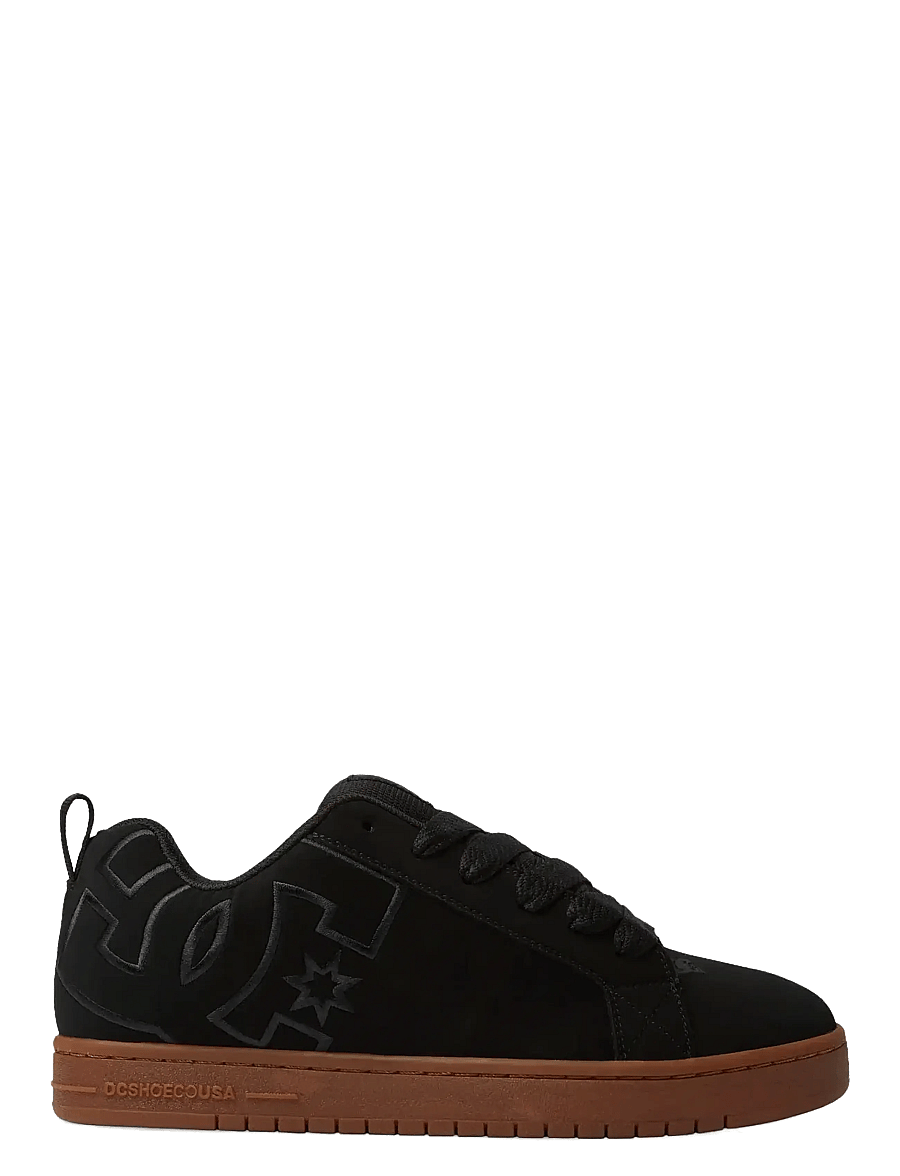 DC - COURT GRAFFIK - niedriger schnitt - black/gum - 1