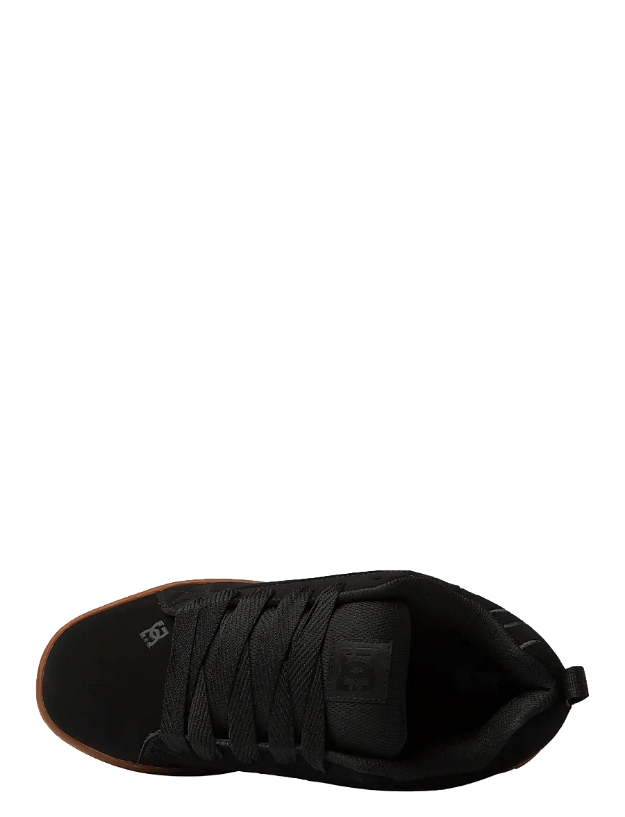 DC - COURT GRAFFIK - niedriger schnitt - black/gum - 3