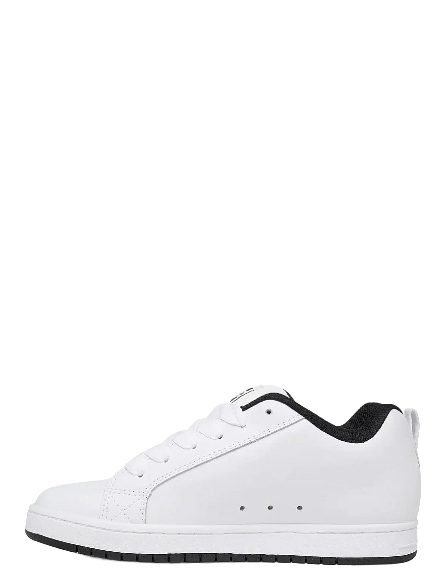 DC - COURT GRAFFIK - niedriger schnitt - white/black/black - 2