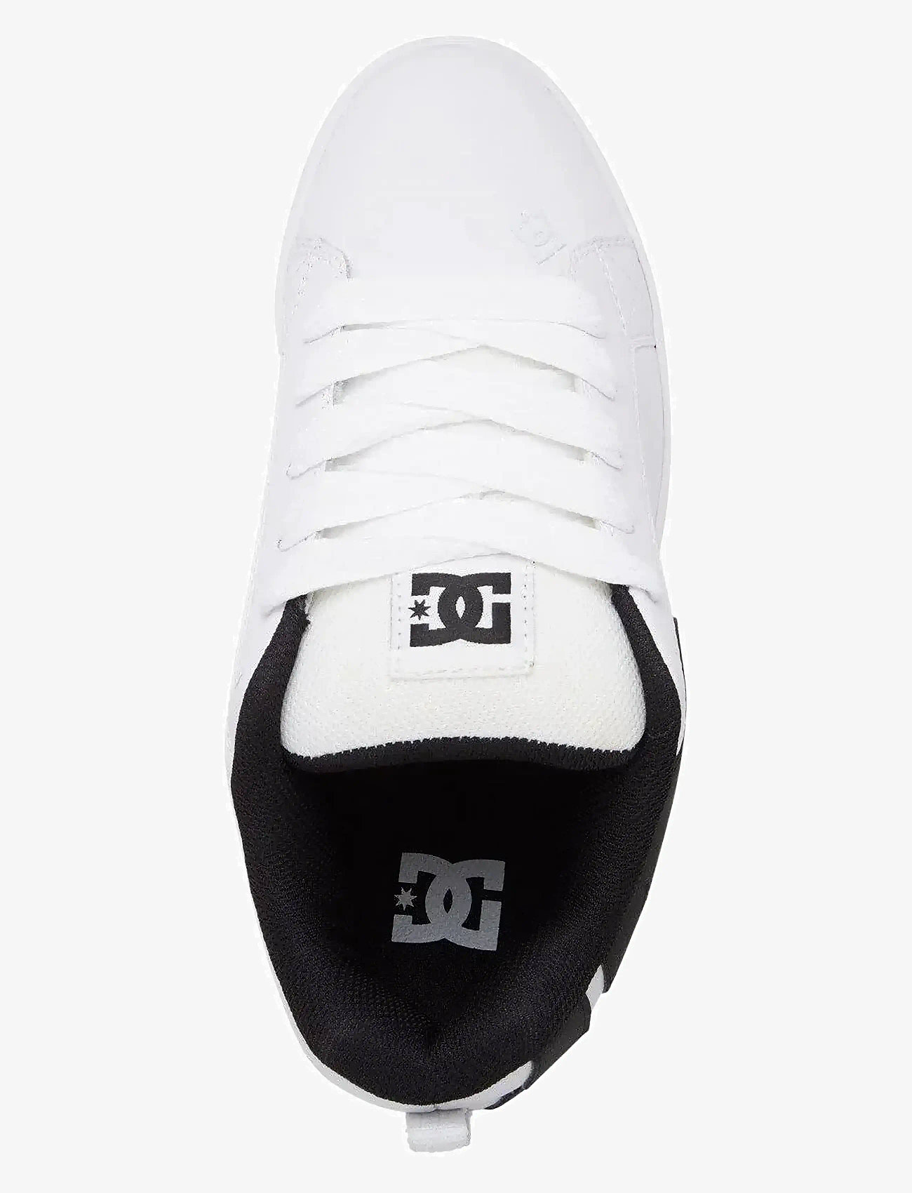 DC - COURT GRAFFIK - niedriger schnitt - white/black/black - 3