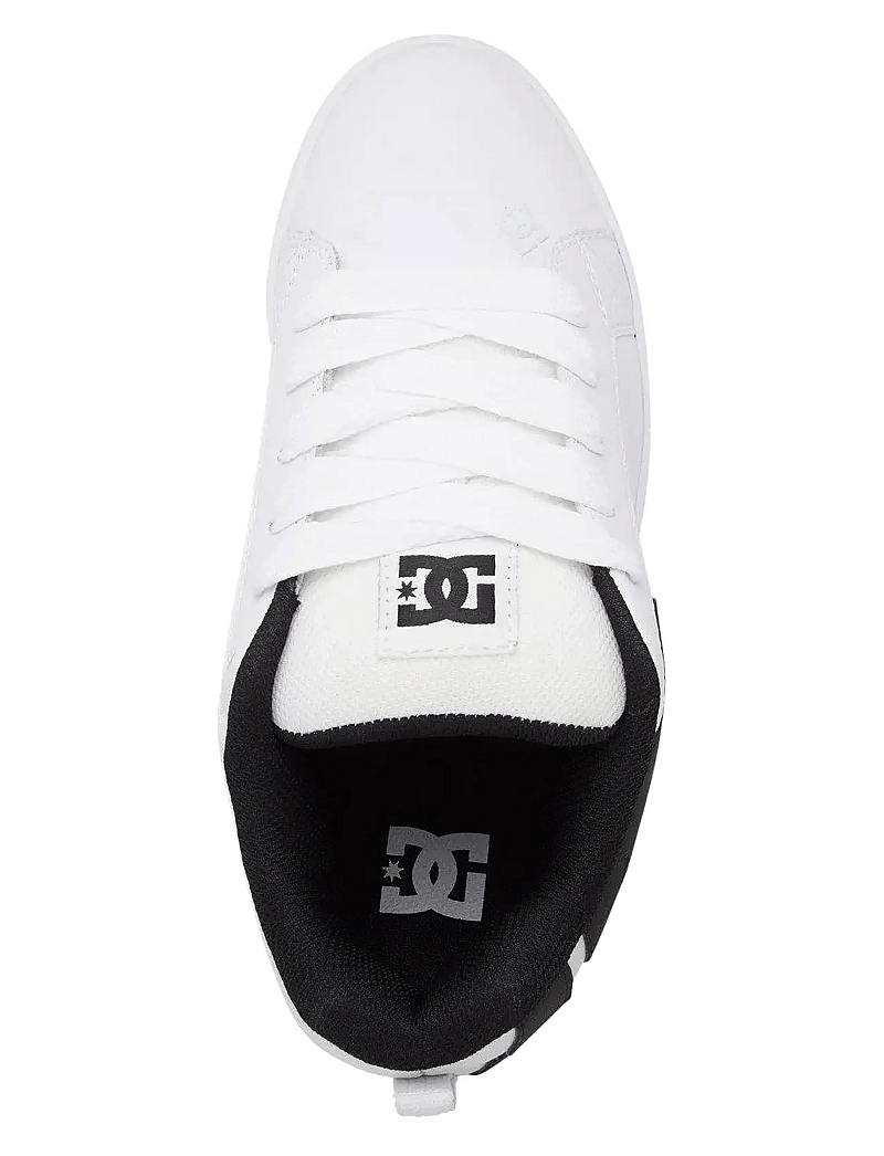 DC - COURT GRAFFIK - niedriger schnitt - white/black/black - 3