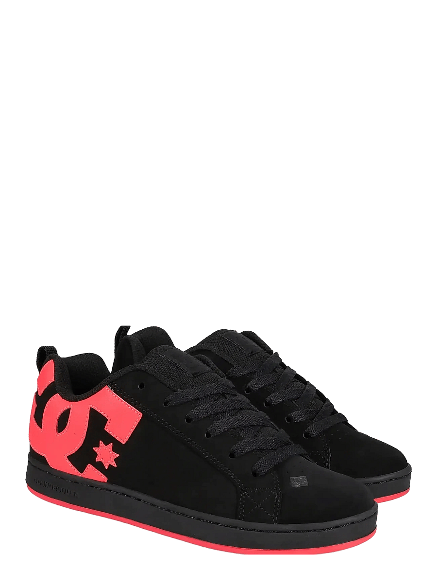 DC - COURT GRAFFIK - niedrige sneakers - black/hot pink - 0