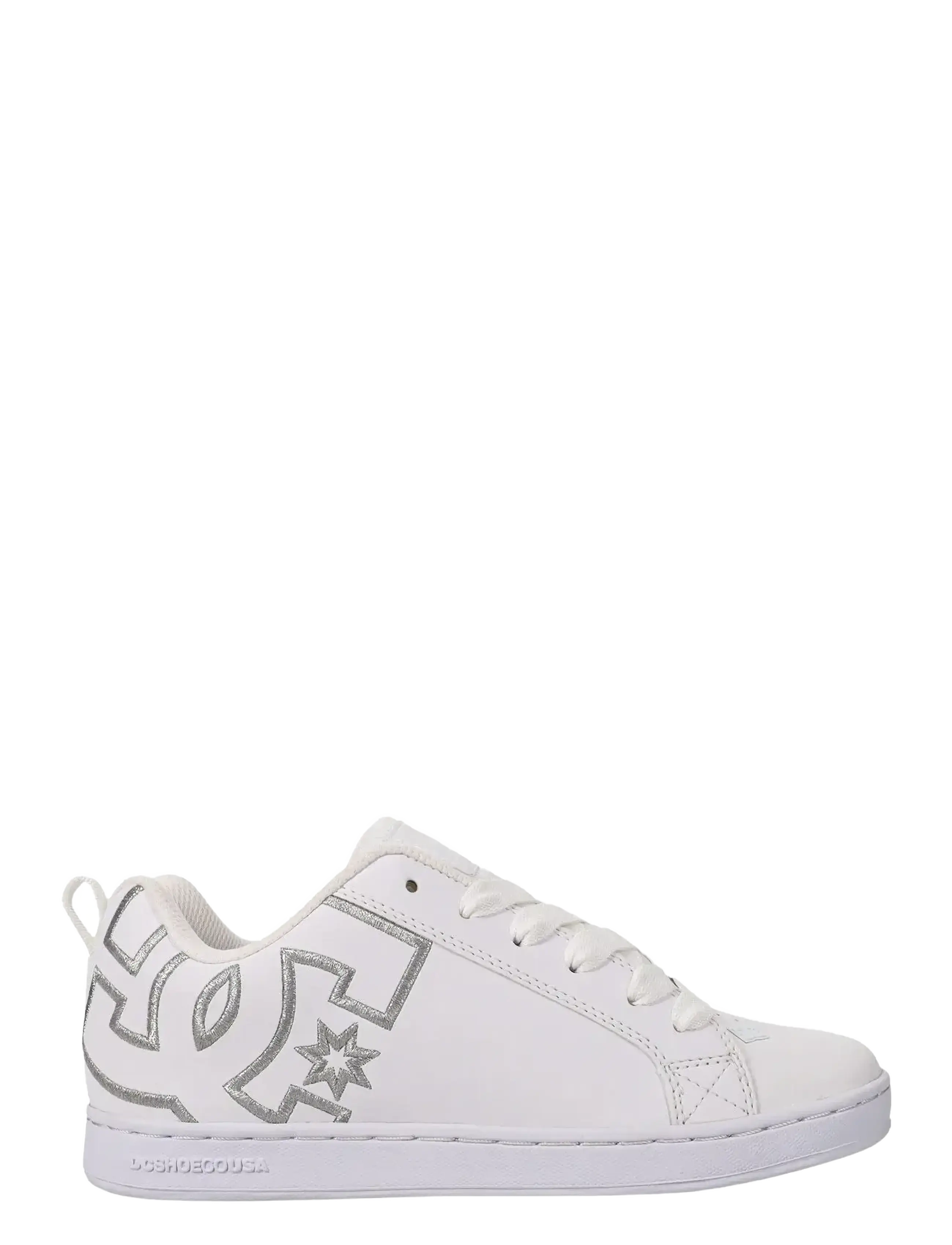 DC - COURT GRAFFIK - matalavartiset tennarit - white/m silver - 1
