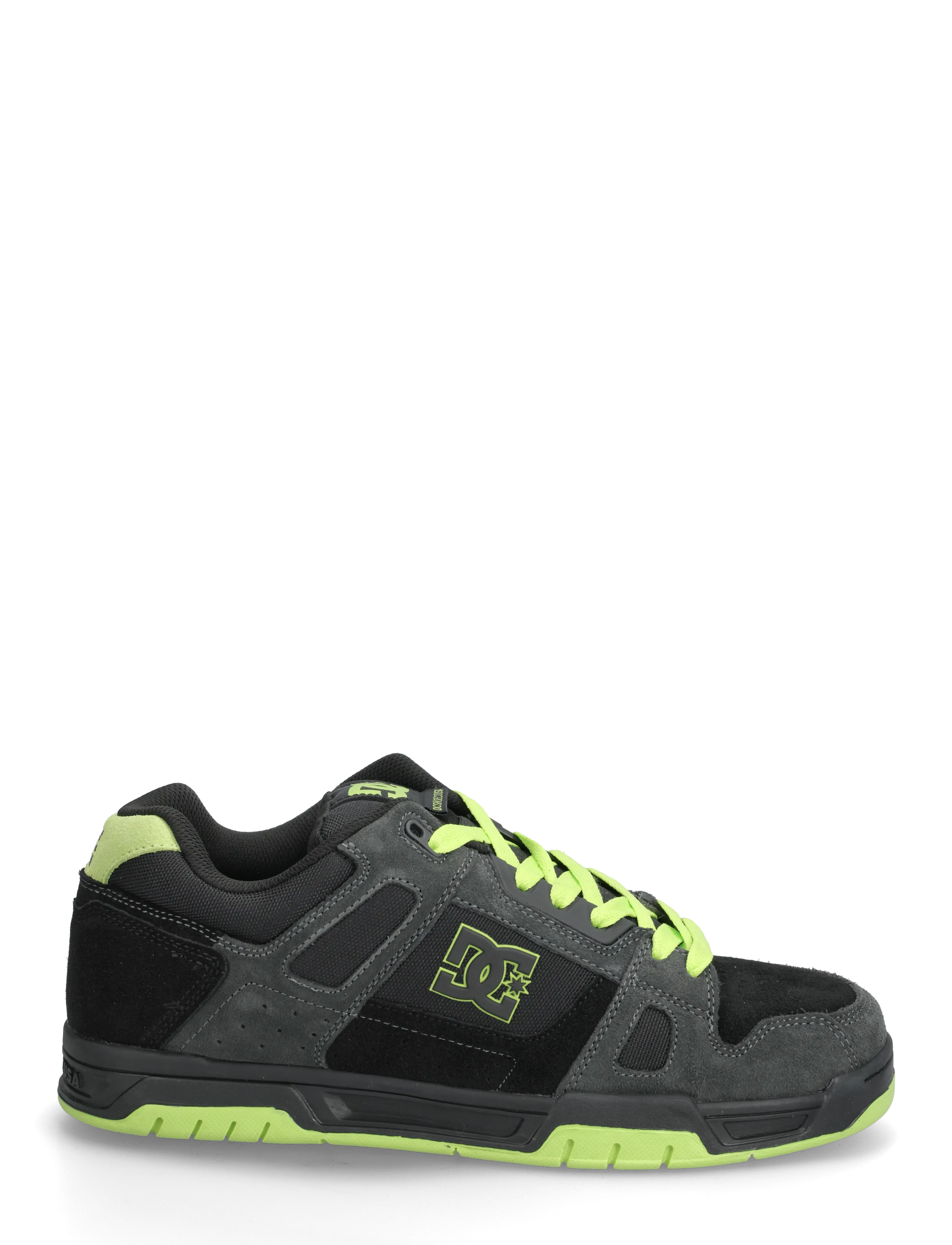 DC - STAG - matalavartiset tennarit - black/grey - 1