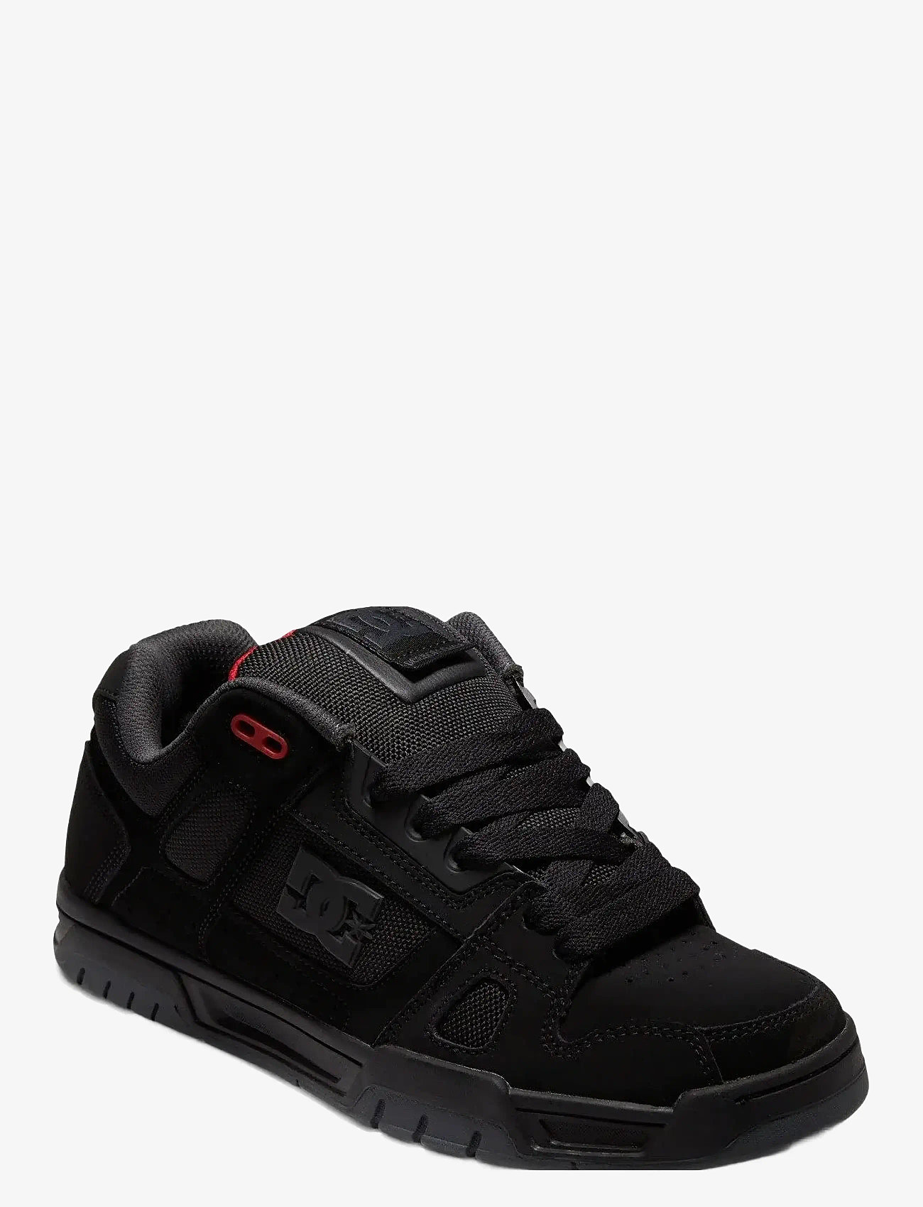 DC - STAG - lave sneakers - black/grey/red - 0