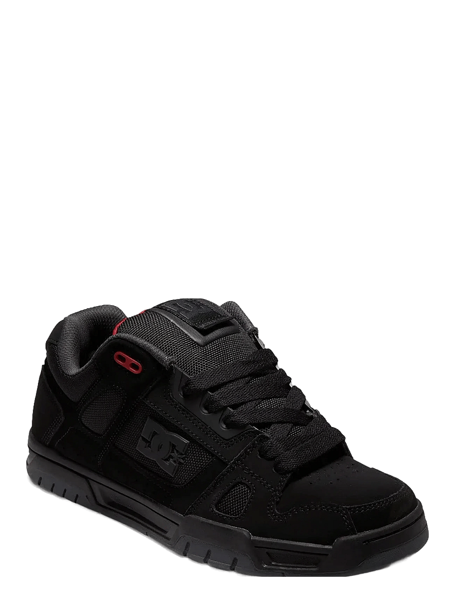 DC - STAG - låga sneakers - black/grey/red - 0