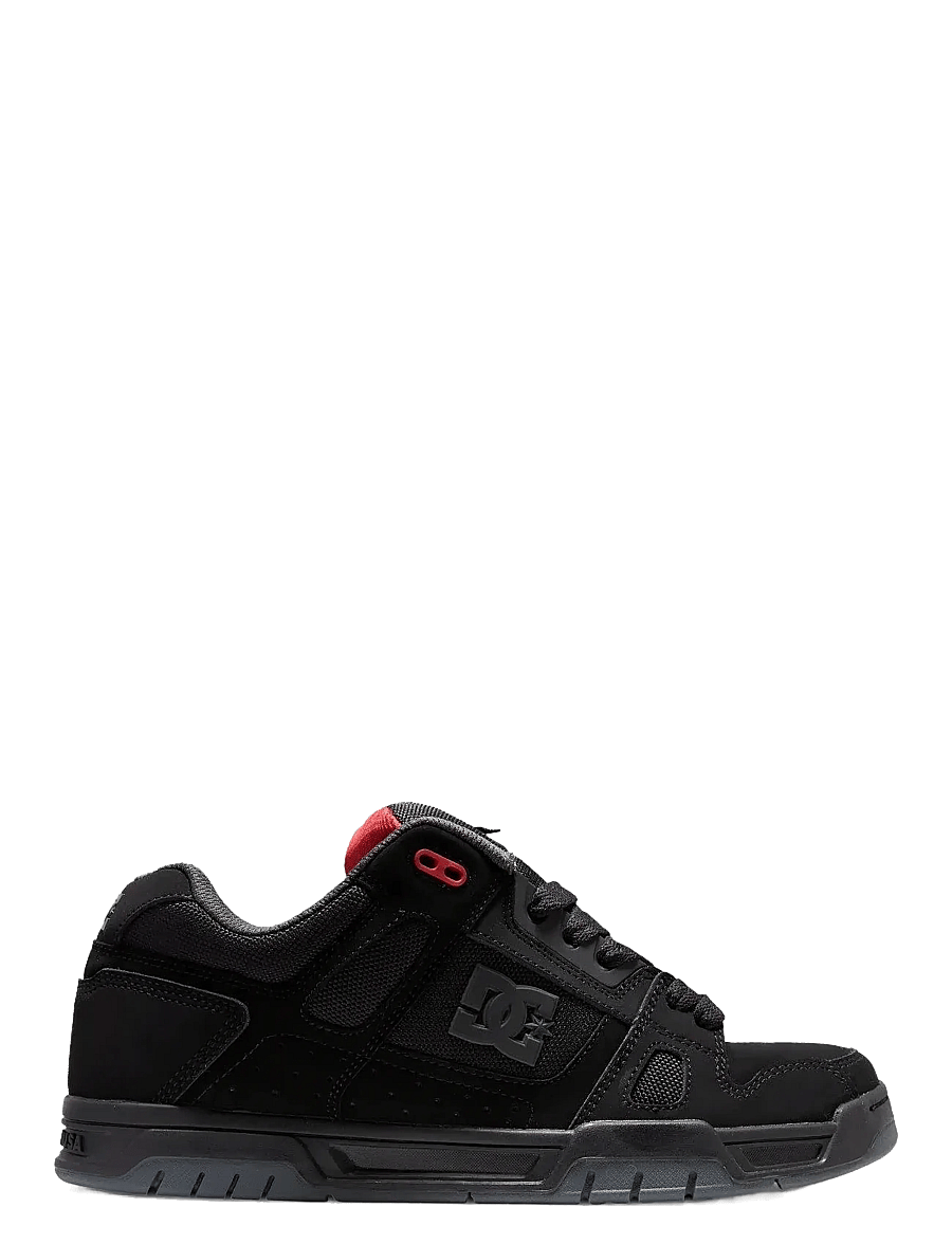 DC - STAG - låga sneakers - black/grey/red - 1