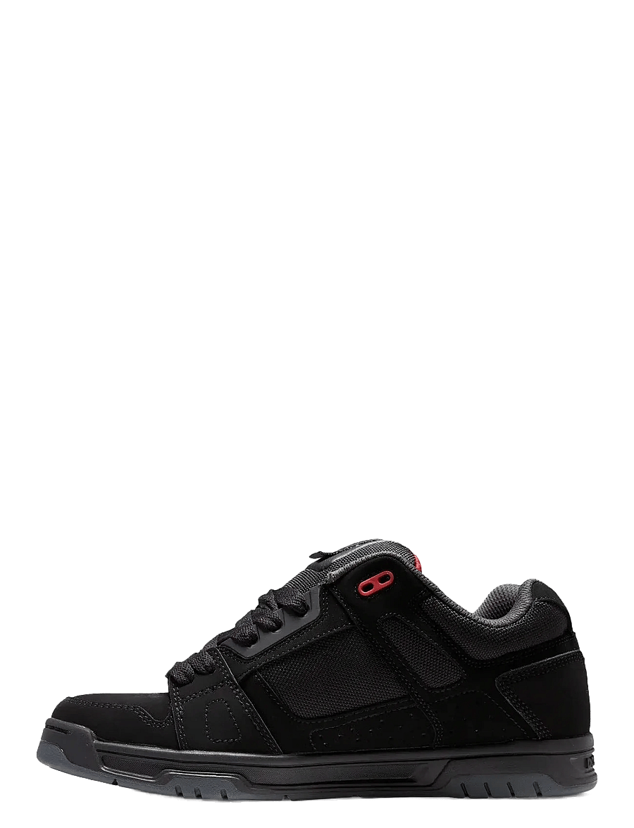 DC - STAG - låga sneakers - black/grey/red - 2