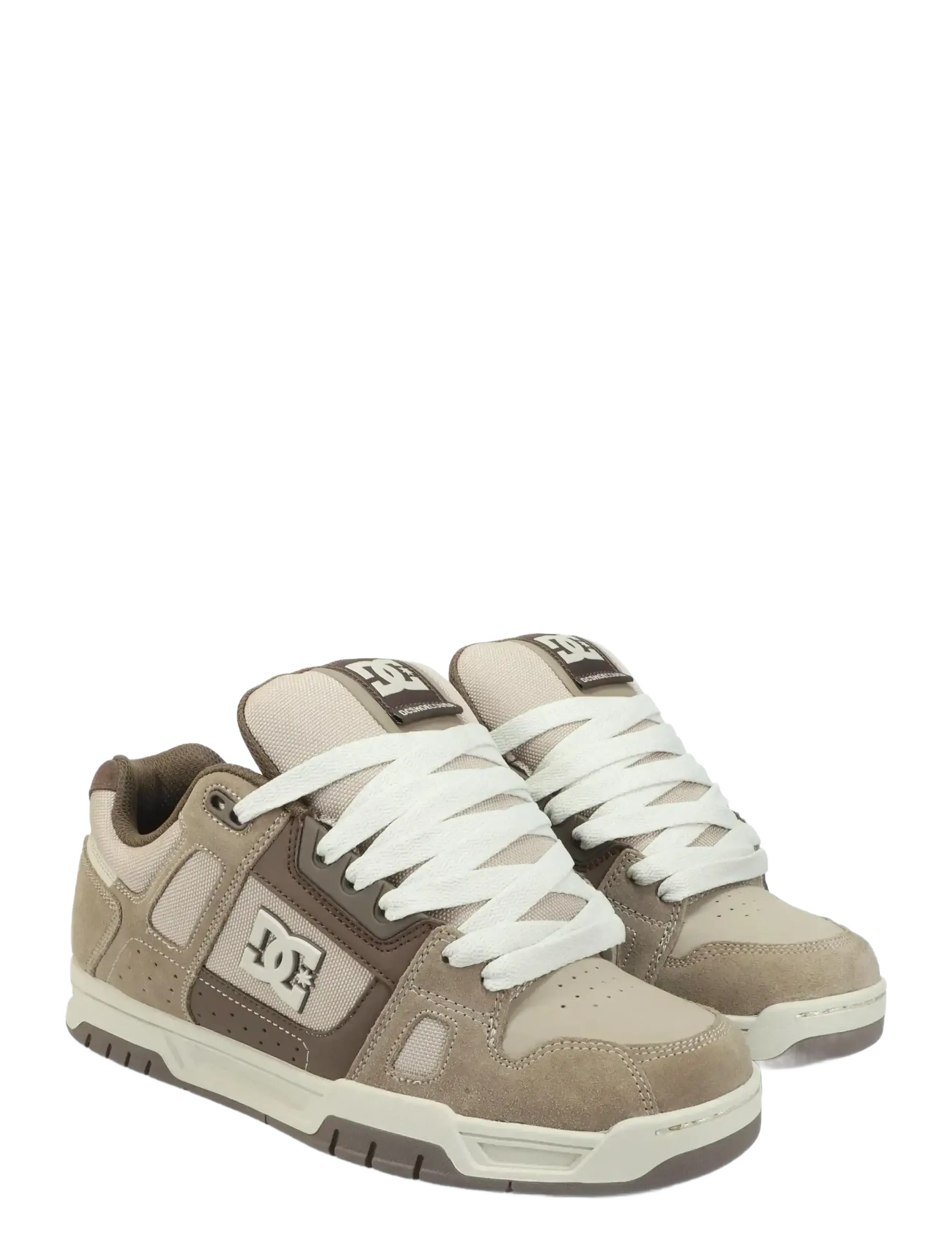 DC Stag, 45, Beige, Sport Sneakers > Sport Low Top Sneakers, Herre