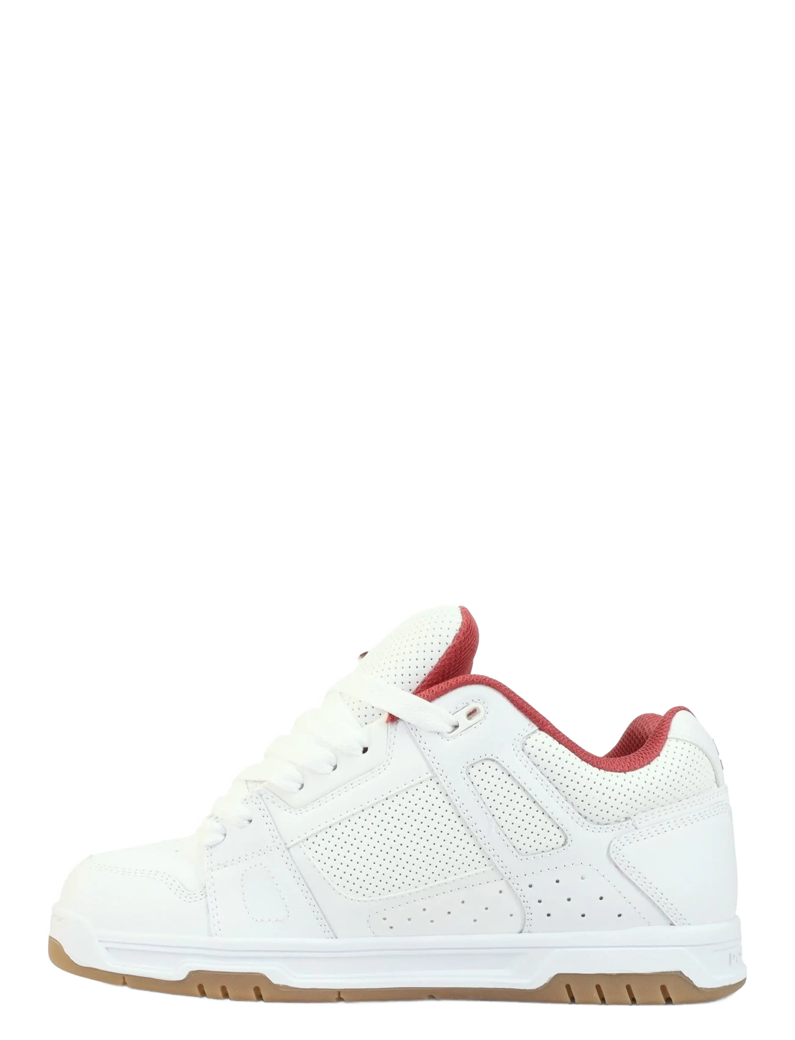 DC - STAG - low tops - white/brick red/gum - 1
