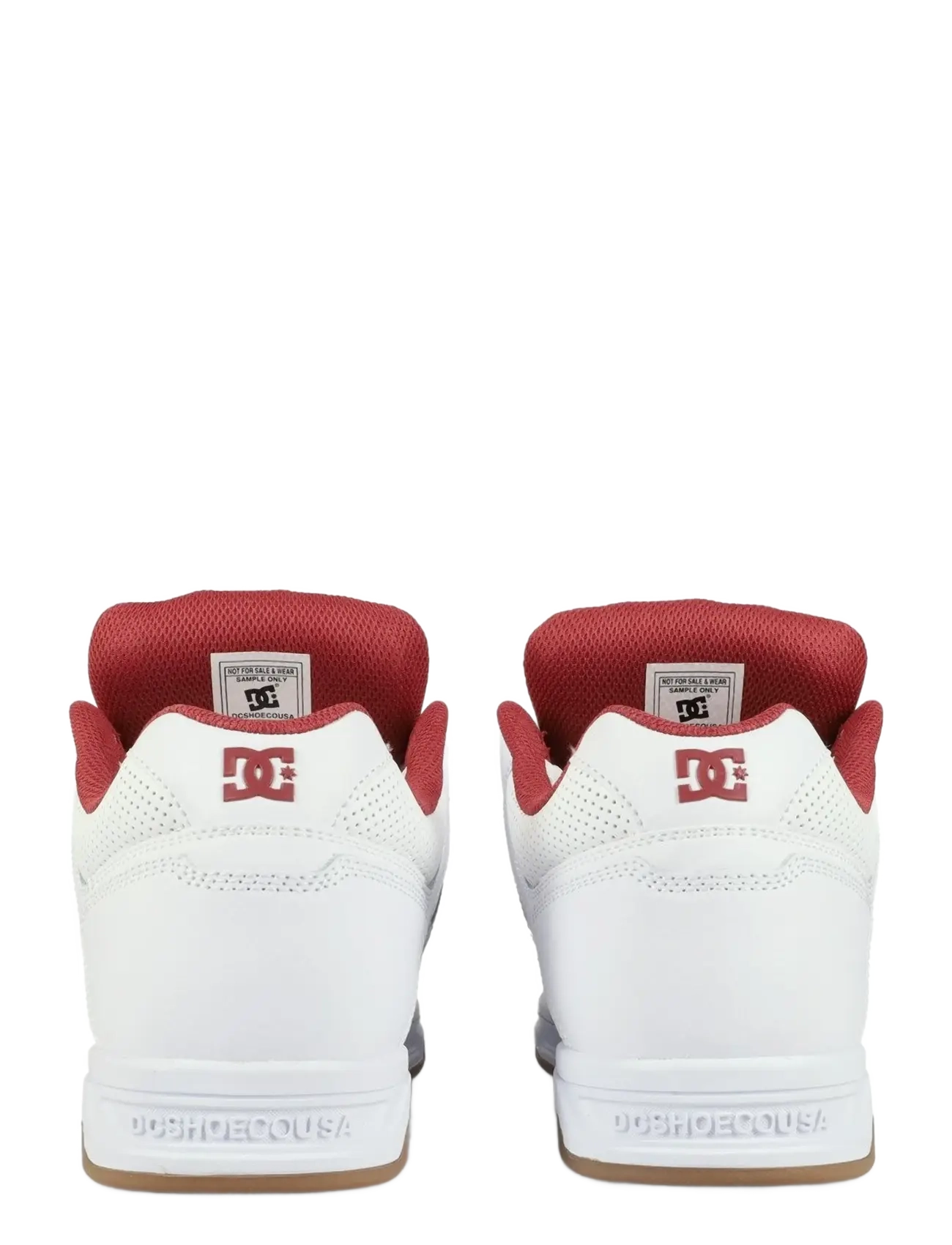 DC - STAG - low tops - white/brick red/gum - 5