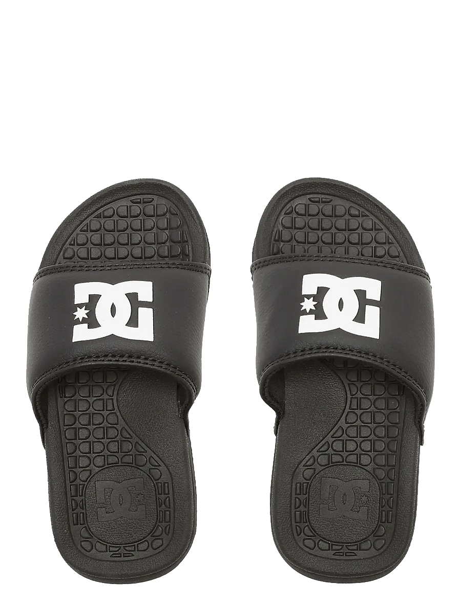 DC - BOLSA - bassengslippers - black/white - 3