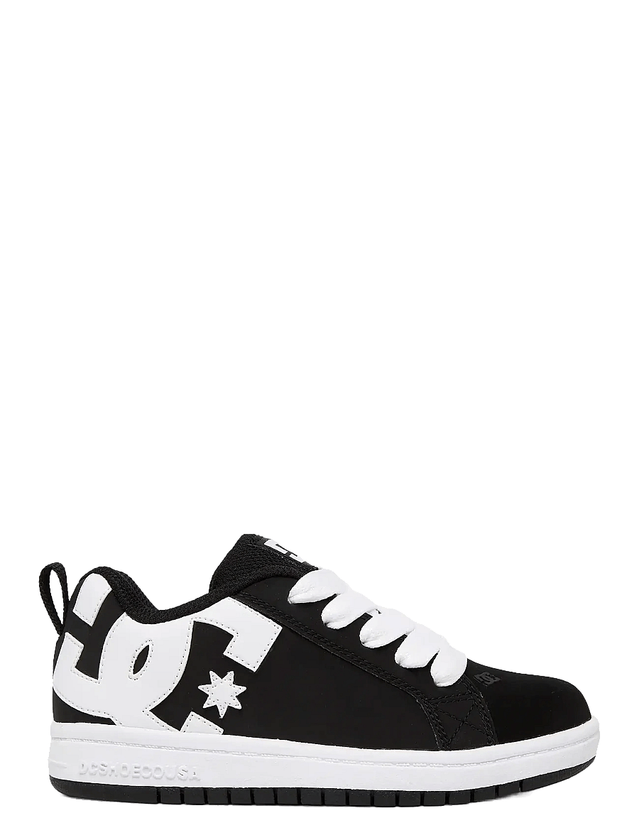 DC - COURT GRAFFIK - niedriger schnitt - black/white - 1