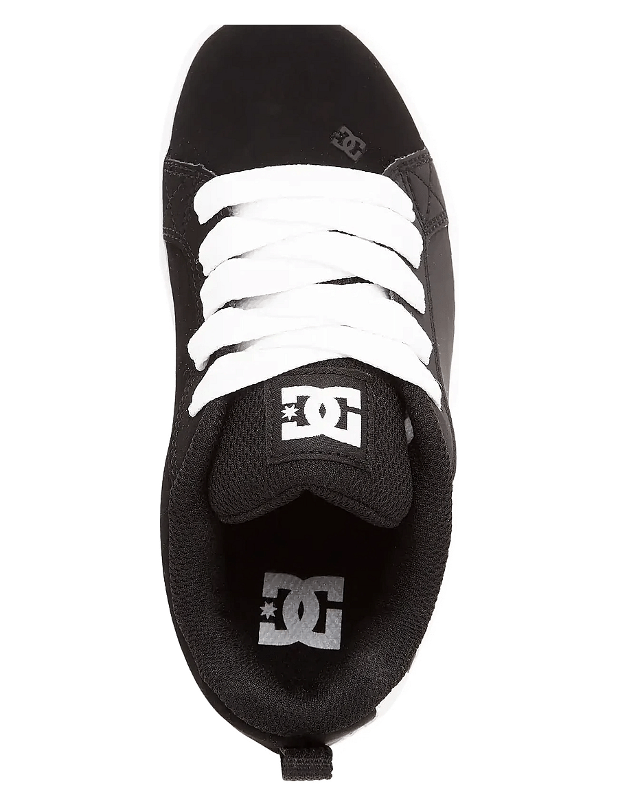 DC - COURT GRAFFIK - niedriger schnitt - black/white - 3
