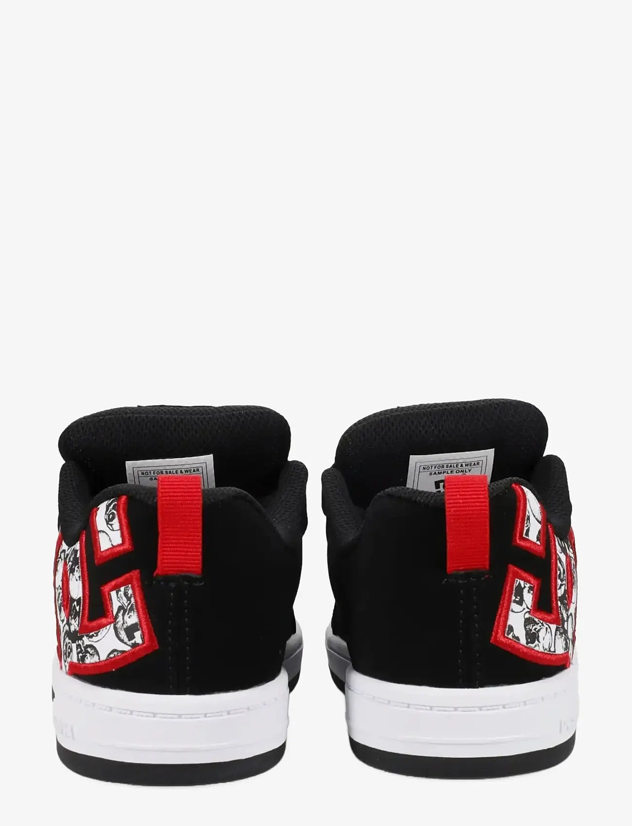 DC - COURT GRAFFIK - lave sneakers - black/white/red - 3
