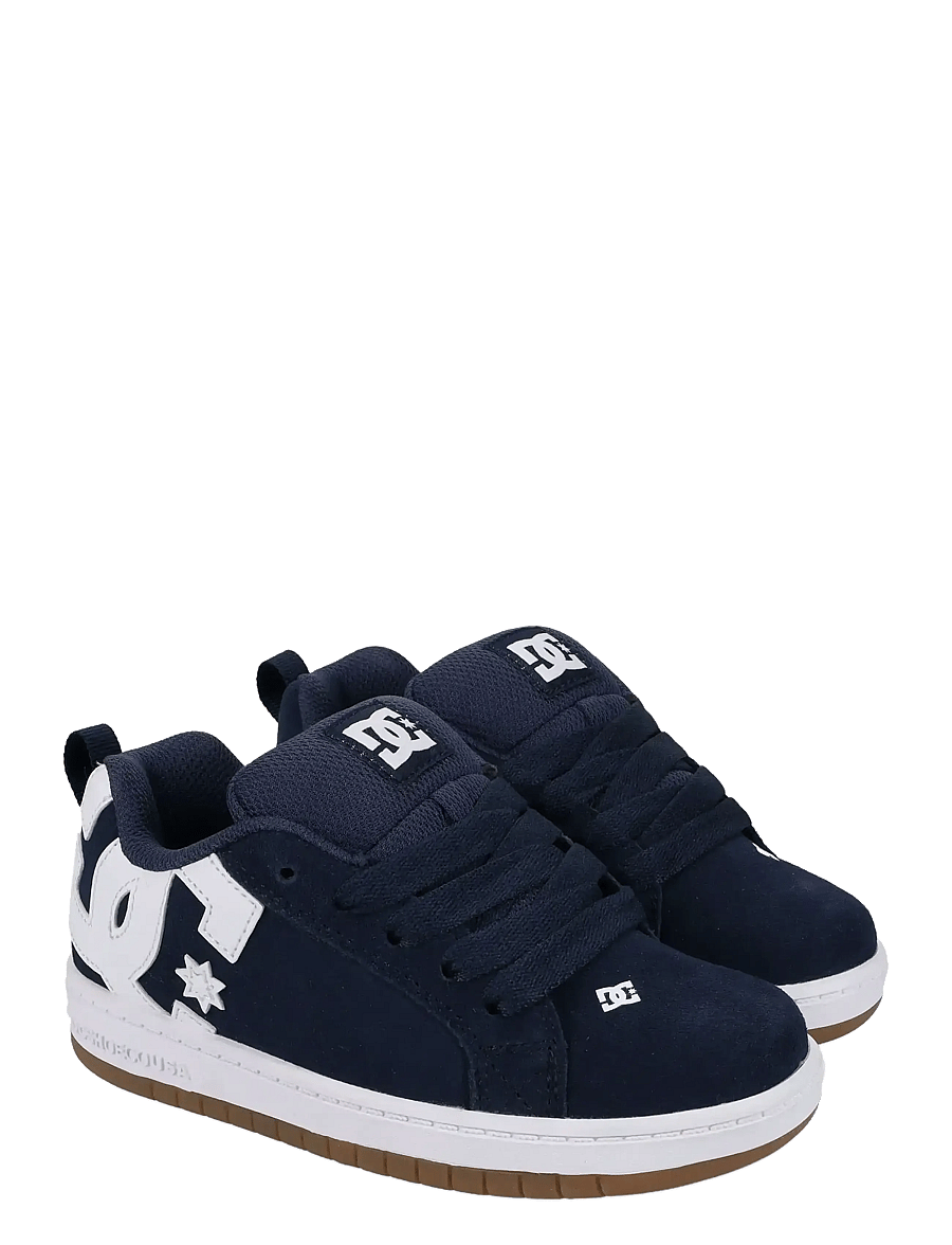 DC - COURT GRAFFIK - lave sneakers - navy/white/gum - 2