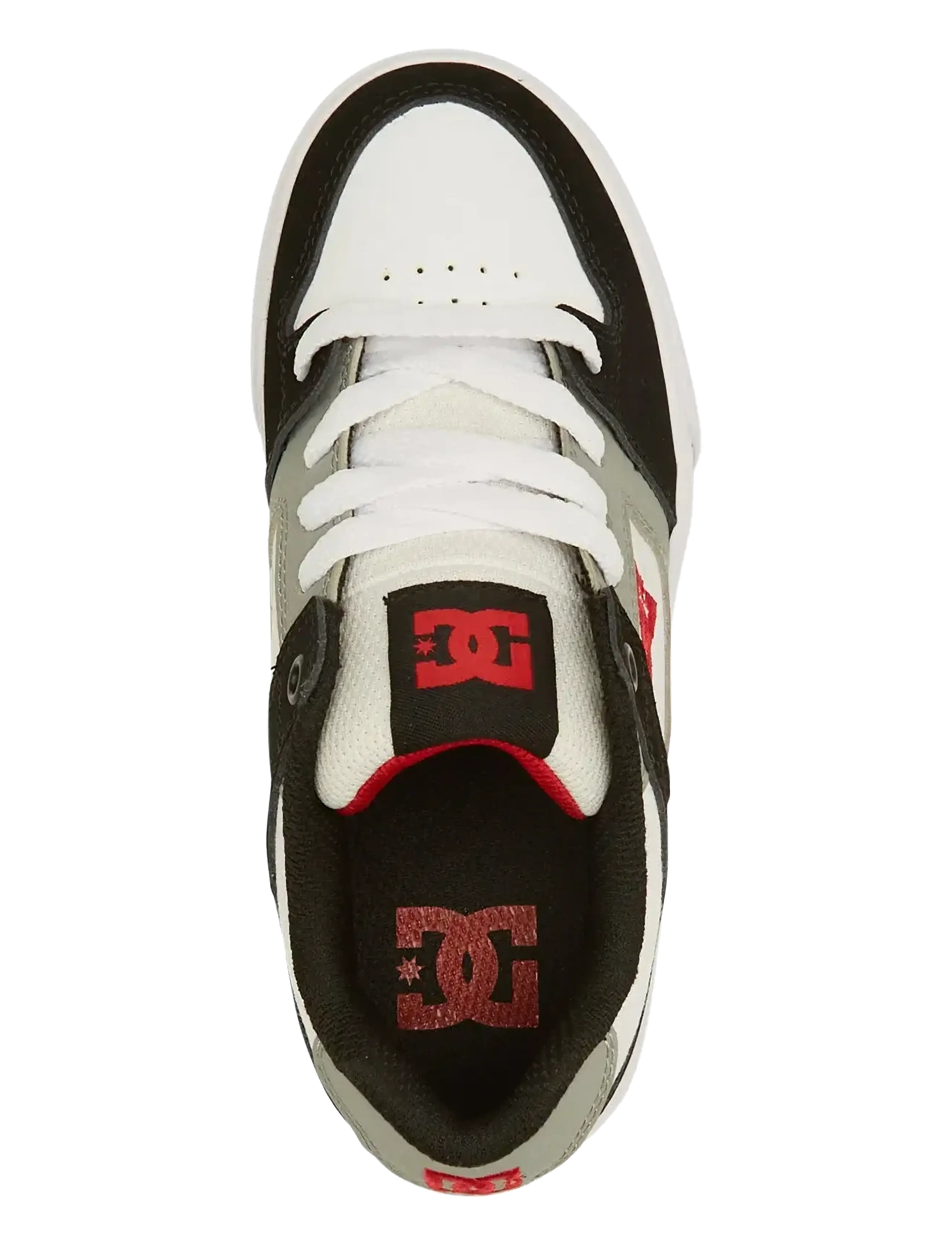 DC - PURE - lave sneakers - white/black/red - 3