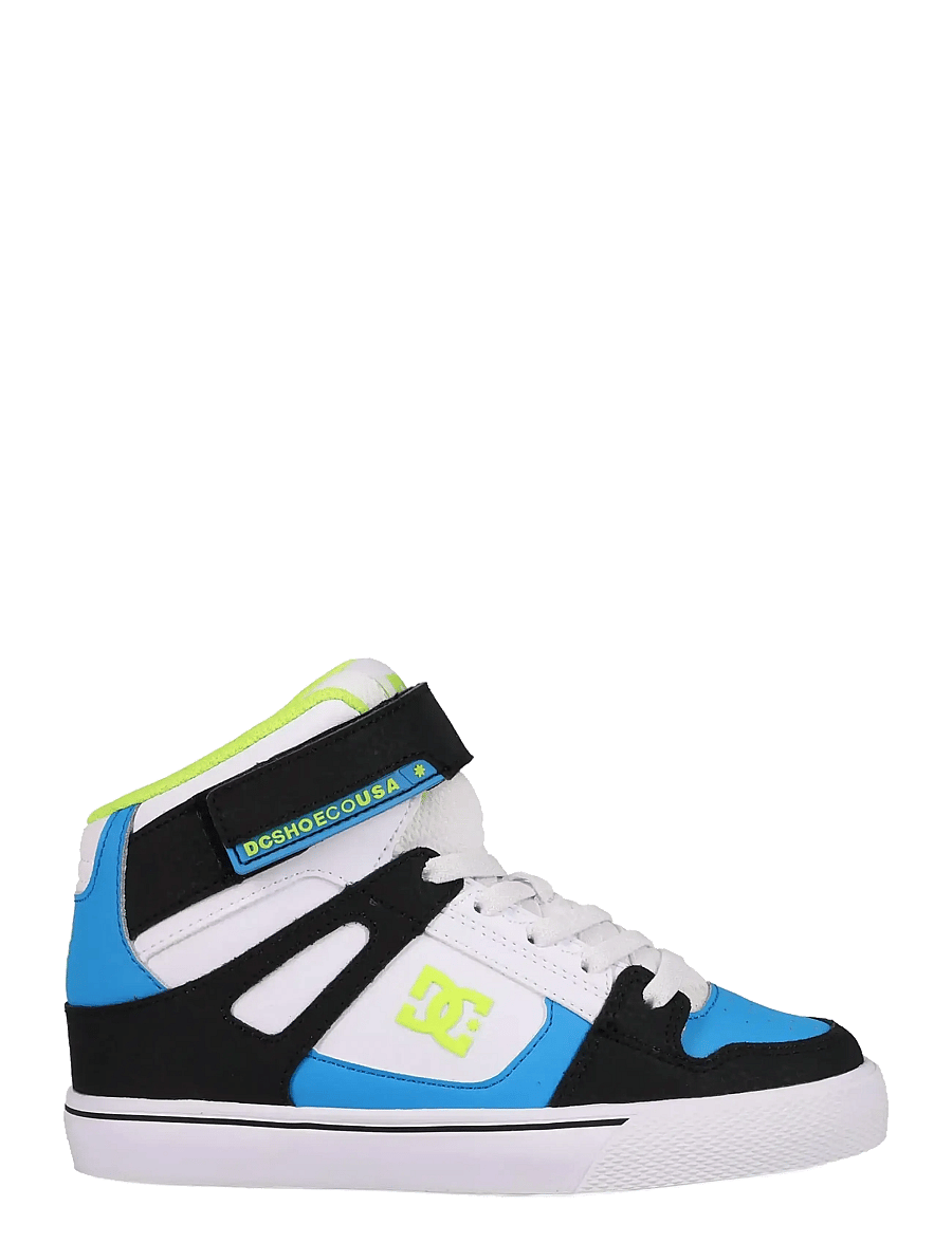 DC - PURE HIGH-TOP EV - tennised - black/blue/lime - 0