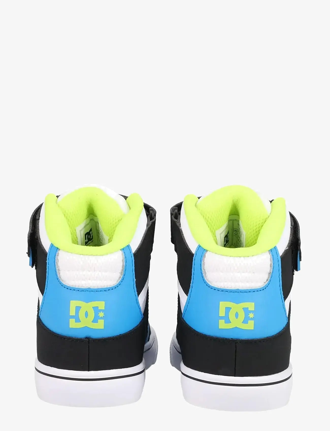 DC - PURE HIGH-TOP EV - låga sneakers - black/blue/lime - 5