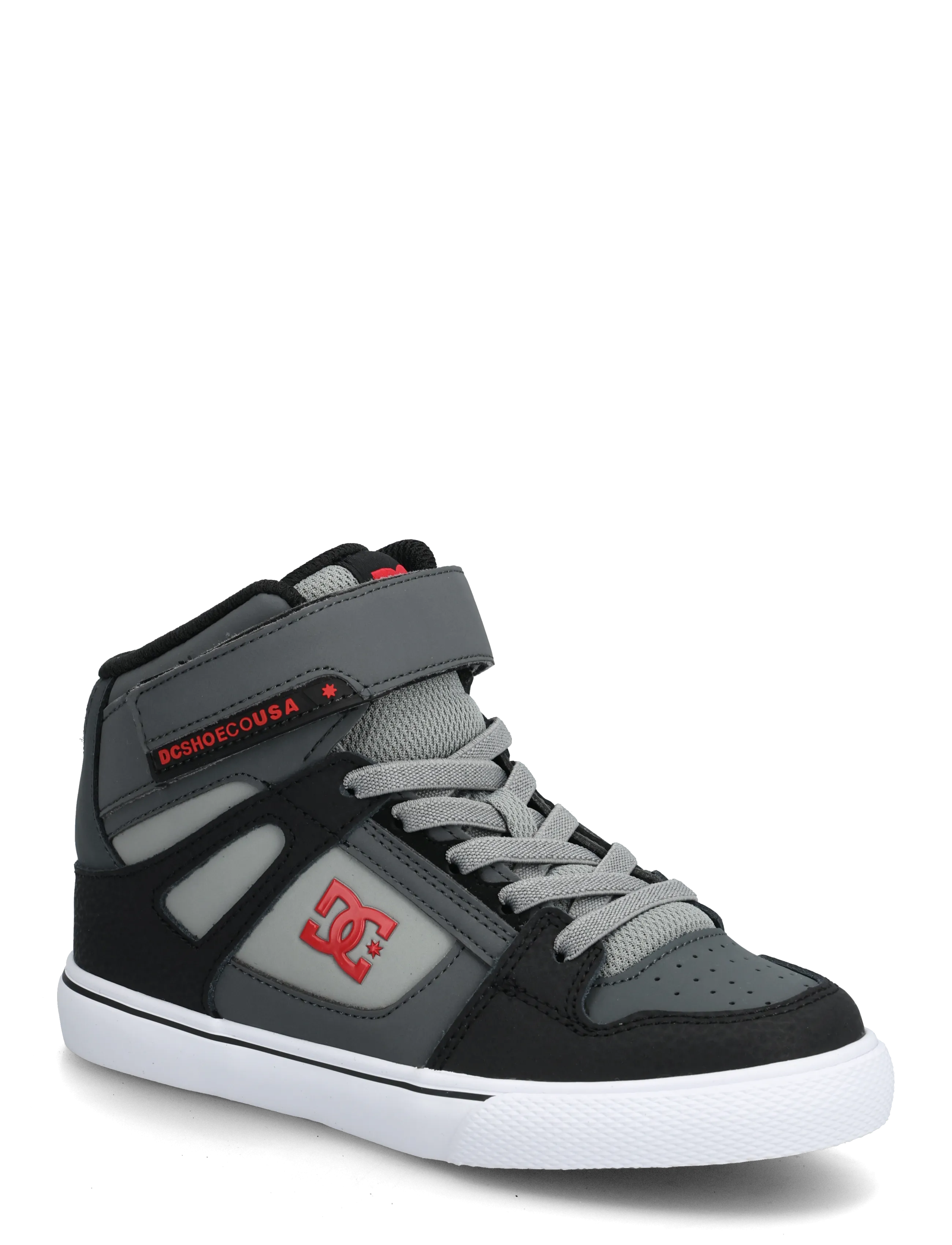 DC PURE HIGH-TOP EV - DC - BLACK/GREY/RED / grey