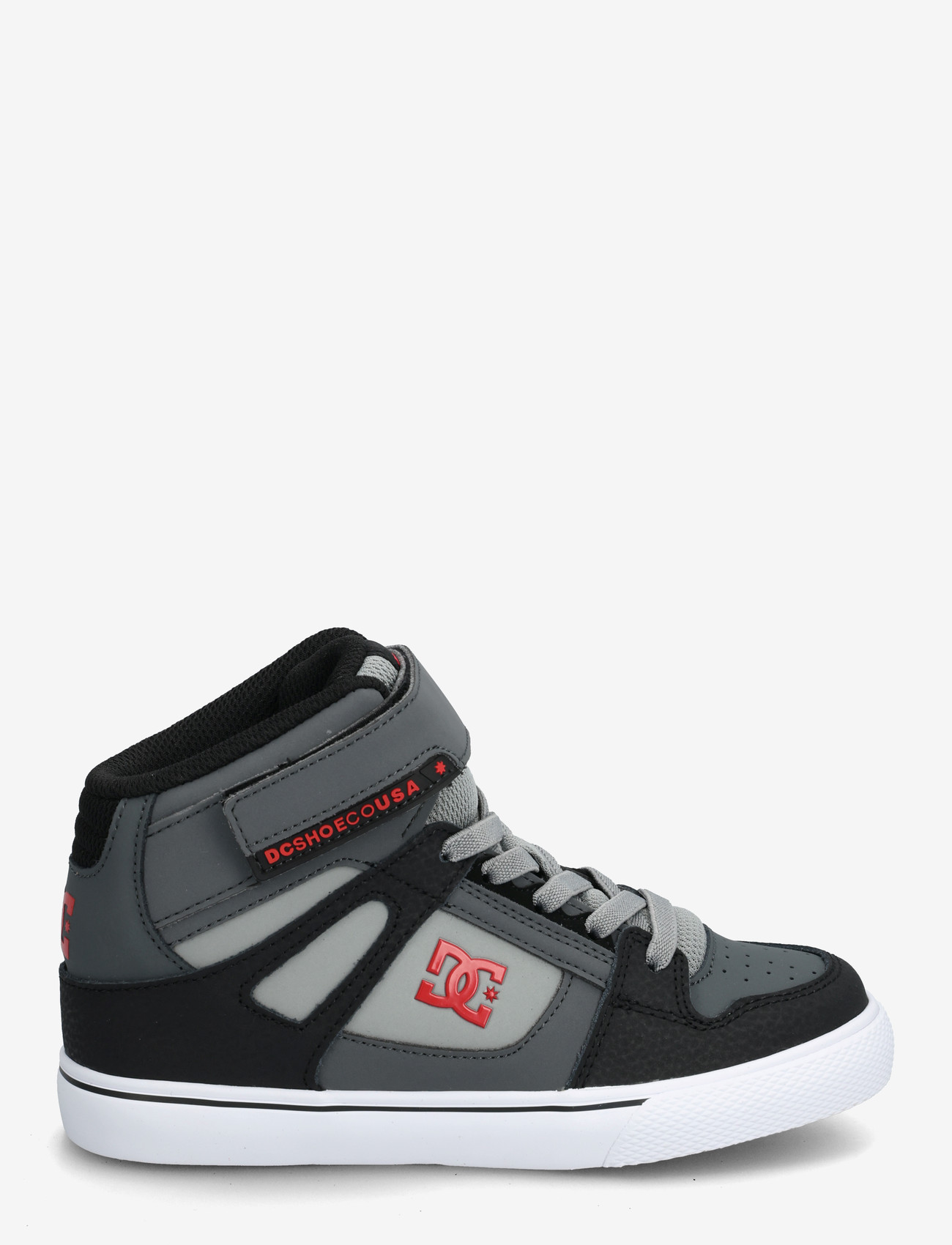 DC - PURE HIGH-TOP EV - lave sneakers - black/grey/red - 1