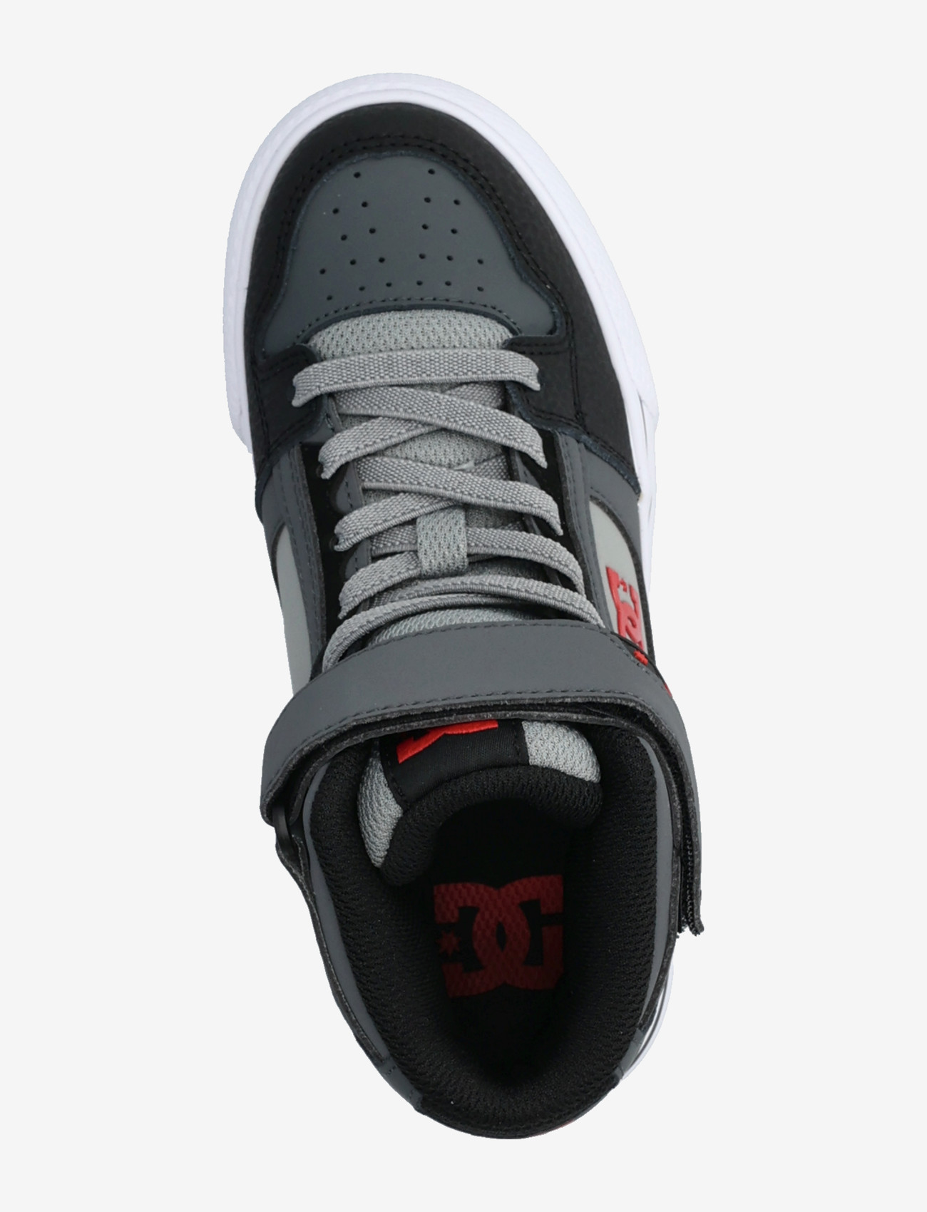 DC - PURE HIGH-TOP EV - lave sneakers - black/grey/red - 3