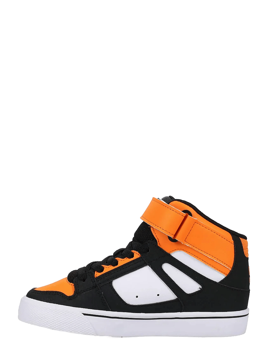 DC - PURE HIGH-TOP EV - lave sneakers - black/orange/white - 1