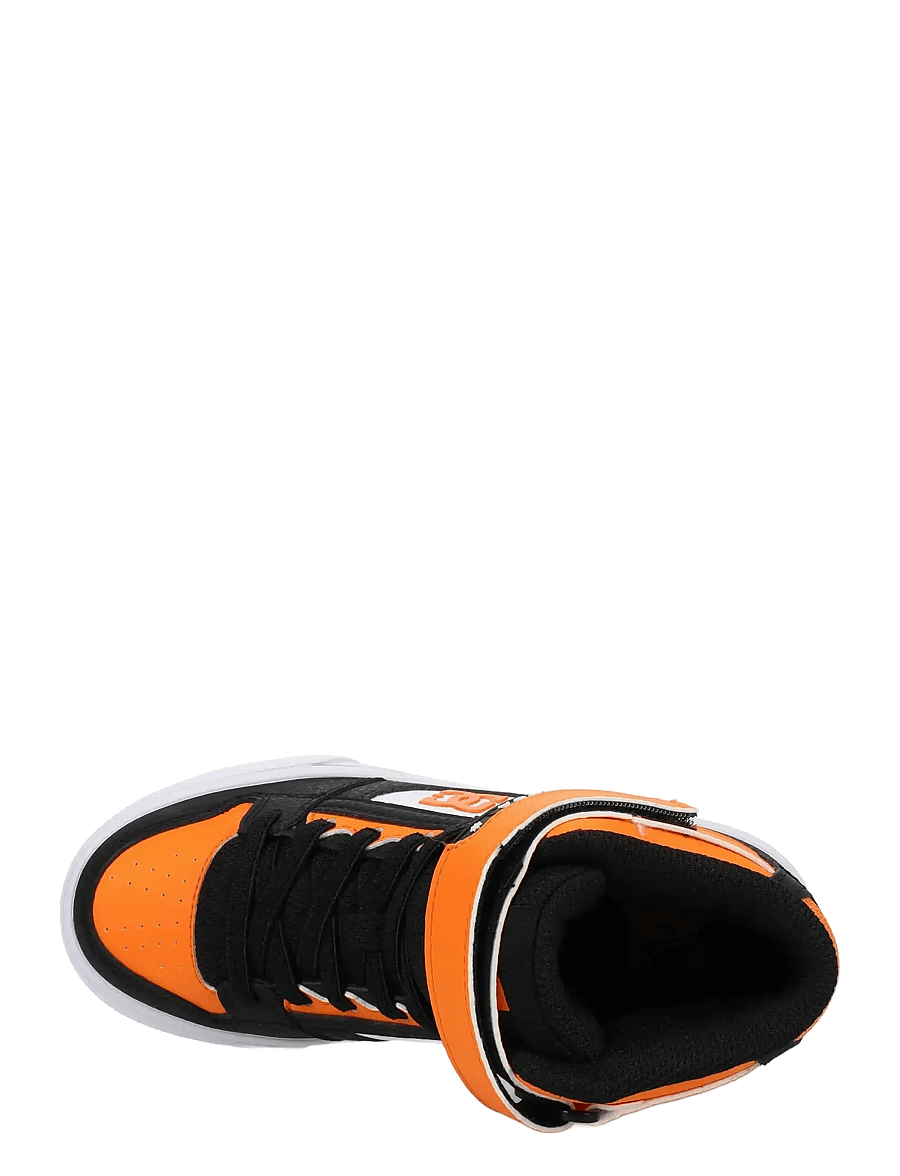 DC - PURE HIGH-TOP EV - lave sneakers - black/orange/white - 2