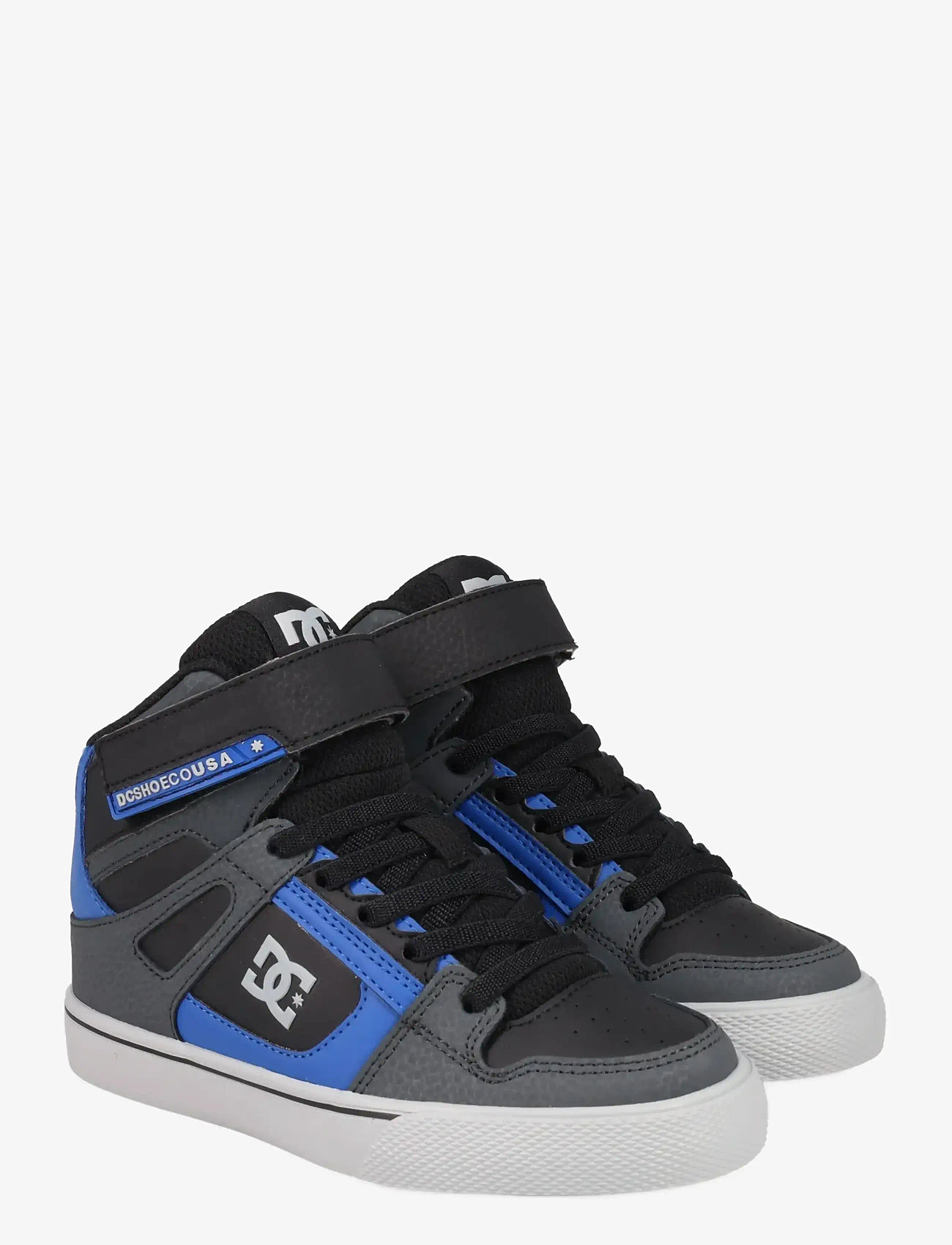 DC - PURE HI TOP EV - low-top sneakers - grey/black/blue - 0