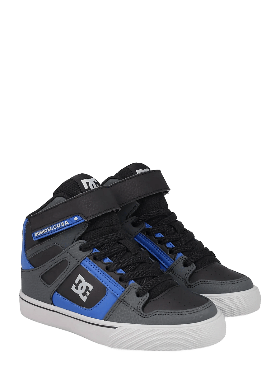 DC - PURE HIGH-TOP EV - tennised - grey/black/blue - 0
