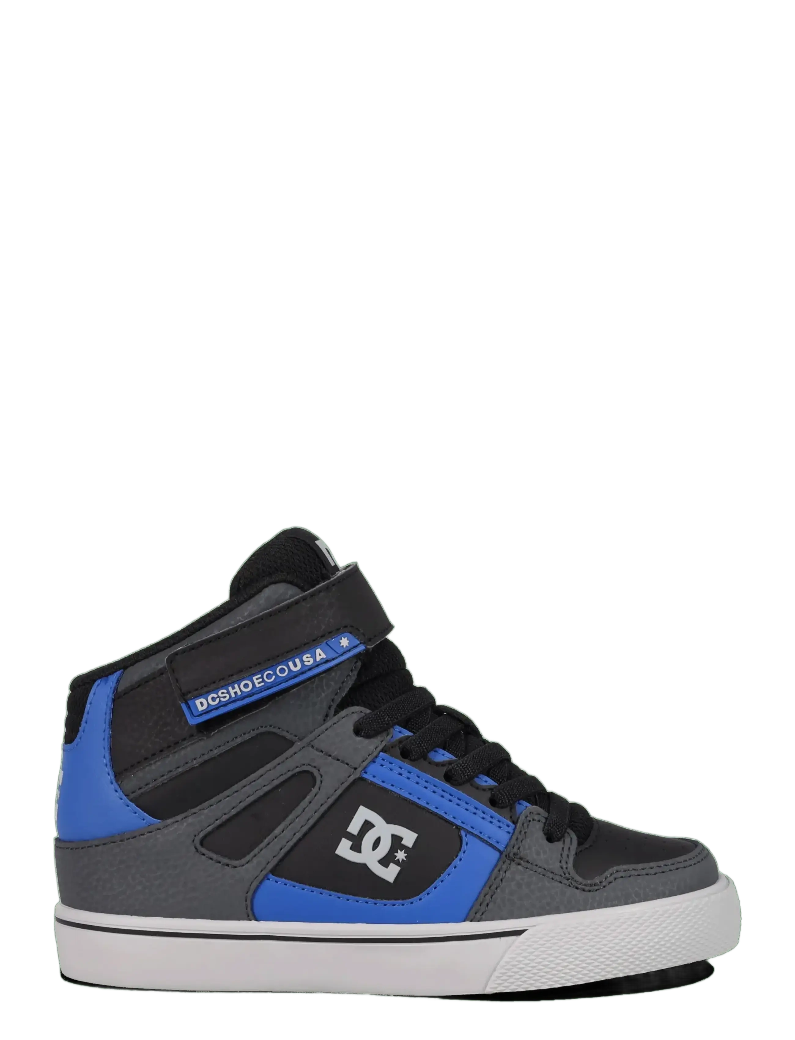 DC - PURE HIGH-TOP EV - tennised - grey/black/blue - 1
