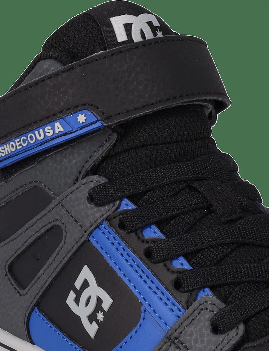 DC - PURE HIGH-TOP EV - tennised - grey/black/blue - 5