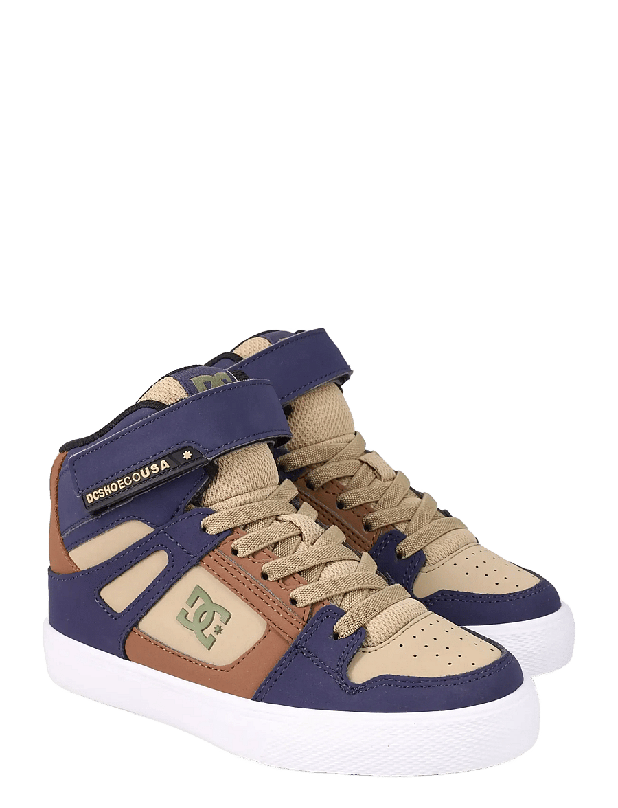 DC - PURE HIGH-TOP EV - niedriger schnitt - navy/brown/tan - 0
