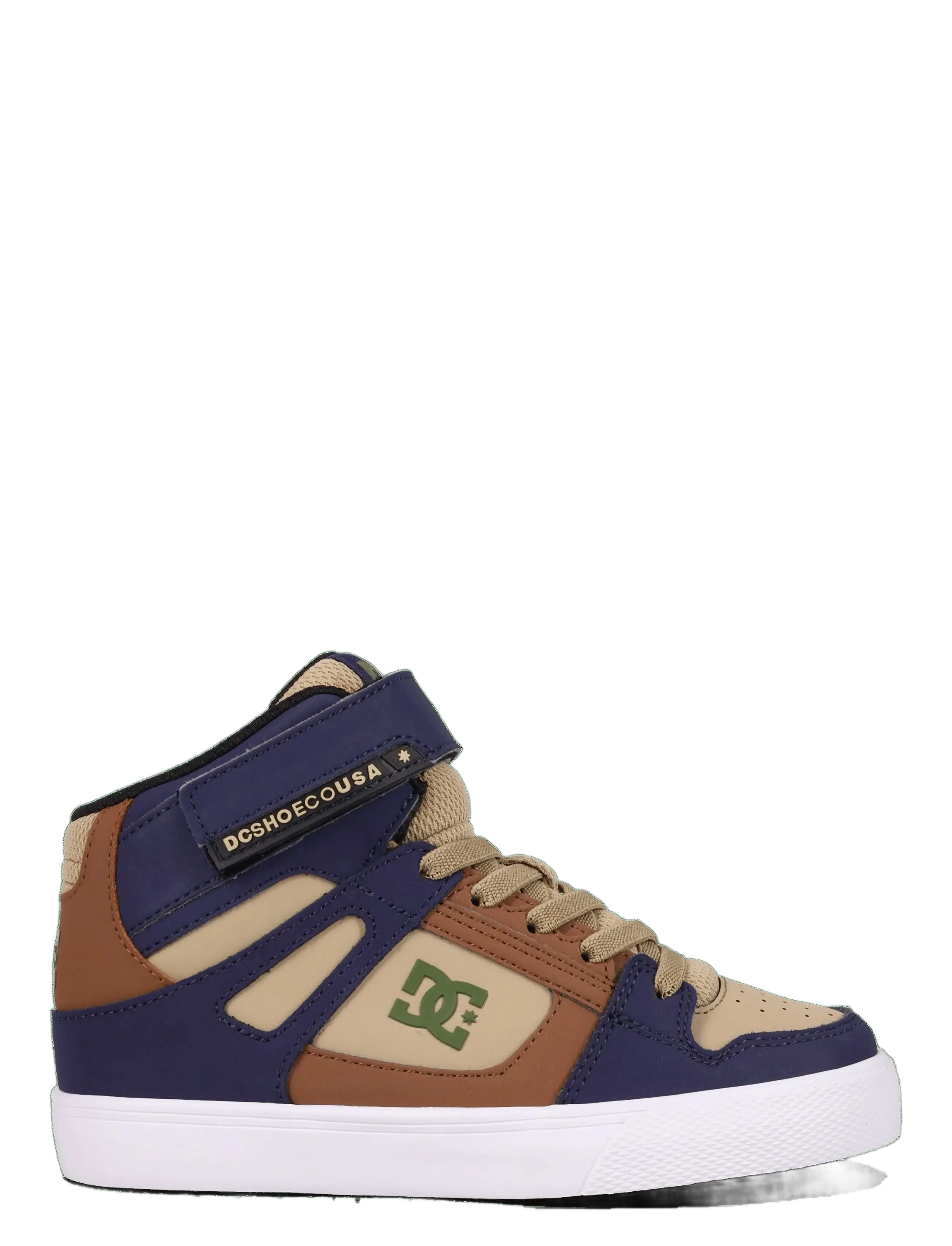 DC - PURE HIGH-TOP EV - niedriger schnitt - navy/brown/tan - 3