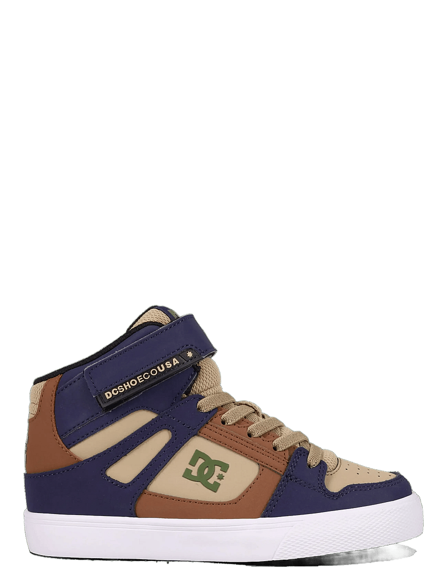 DC - PURE HIGH-TOP EV - niedriger schnitt - navy/brown/tan - 3