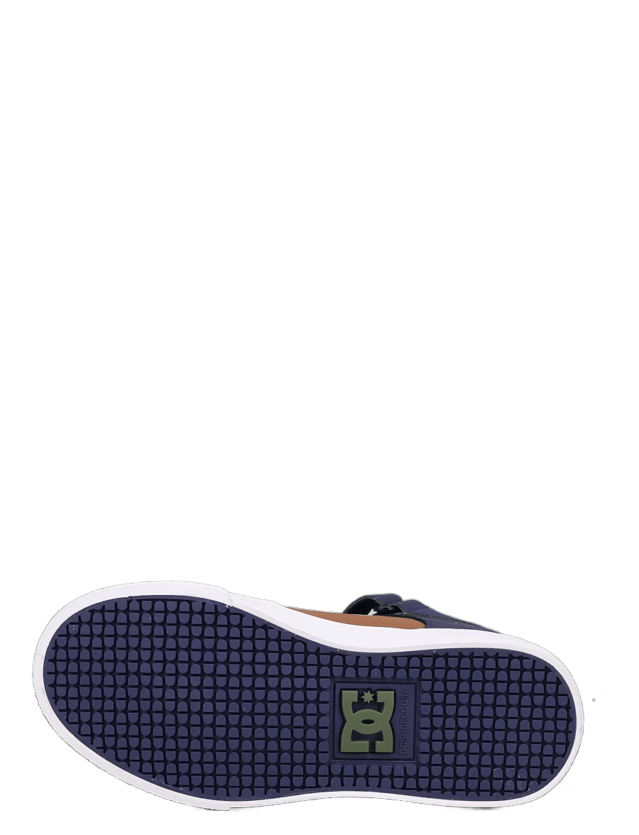 DC - PURE HIGH-TOP EV - niedriger schnitt - navy/brown/tan - 4