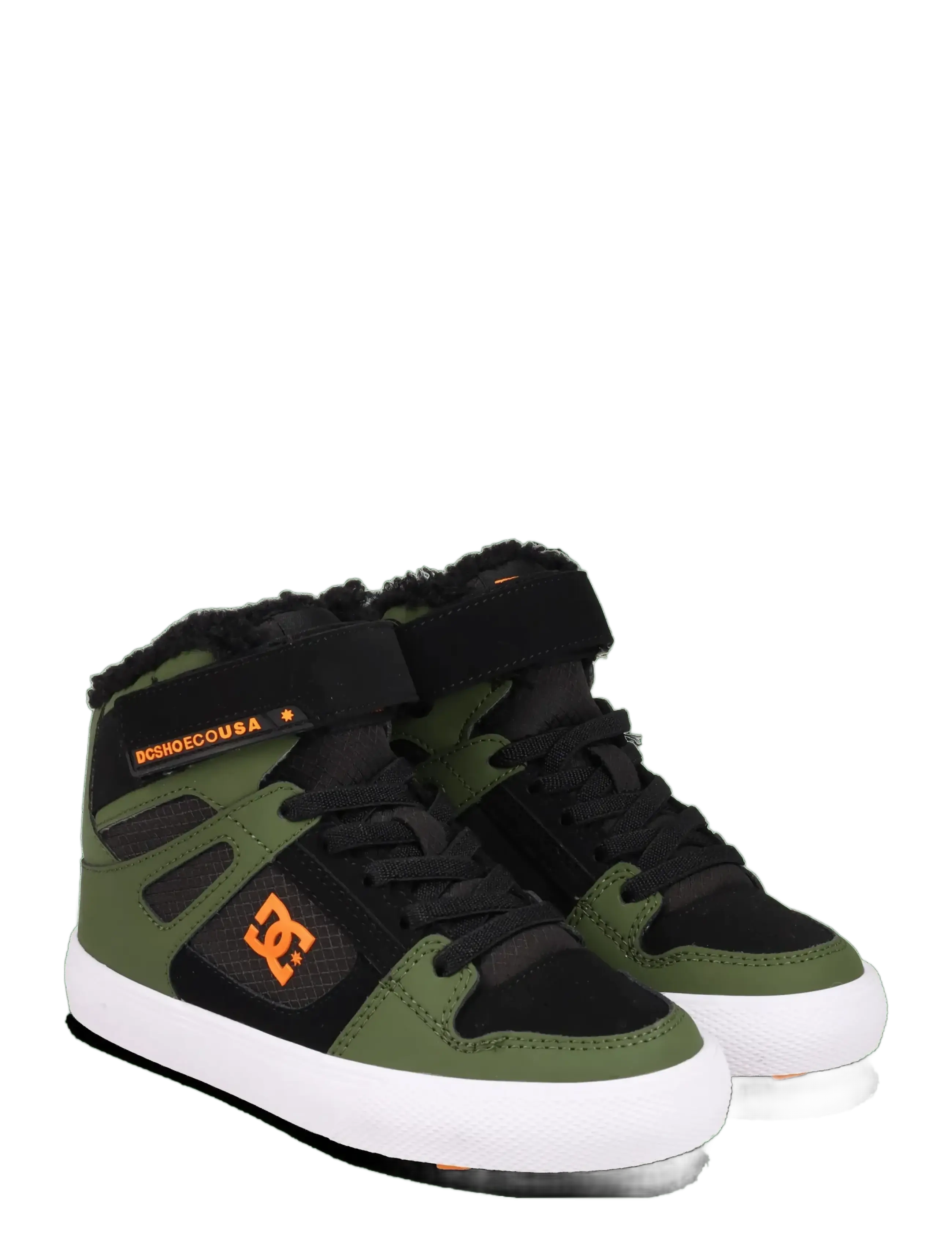DC PURE HIGH-TOP WNT EV - Skor - OLIVE/BLACK / multi