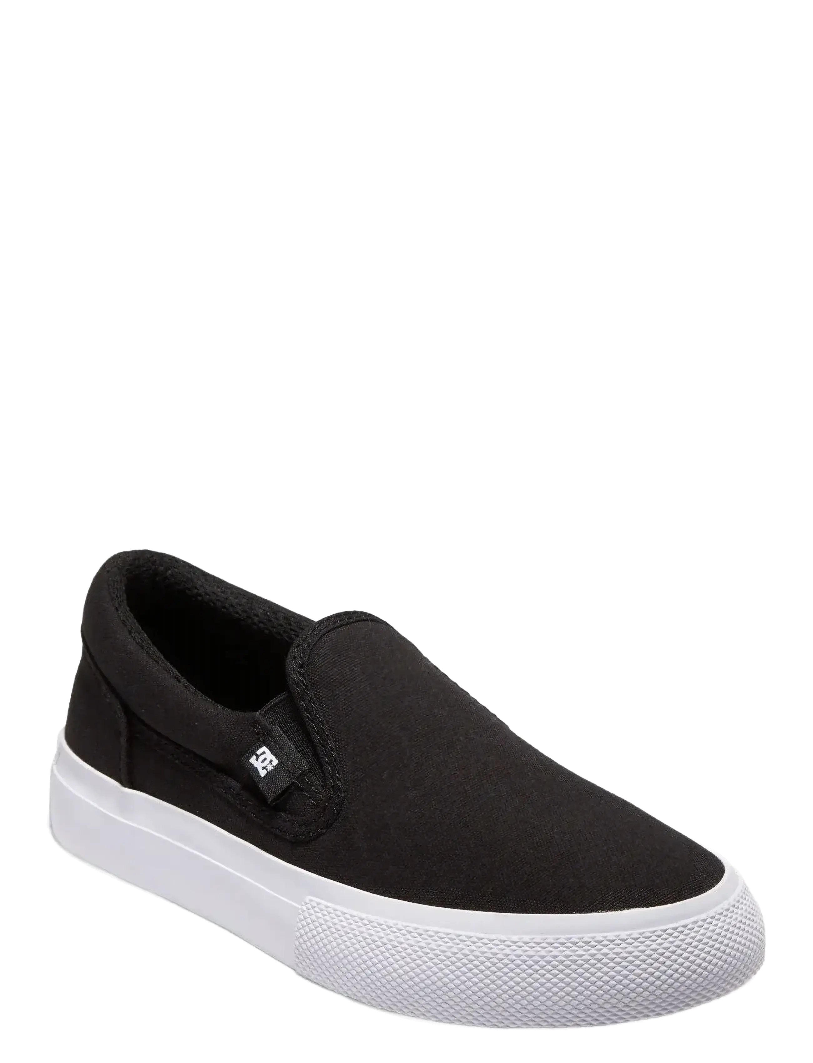 DC Manual Slip-On, Børn, Flamme Mønster Slip-On Sko, Sort, Str: 32