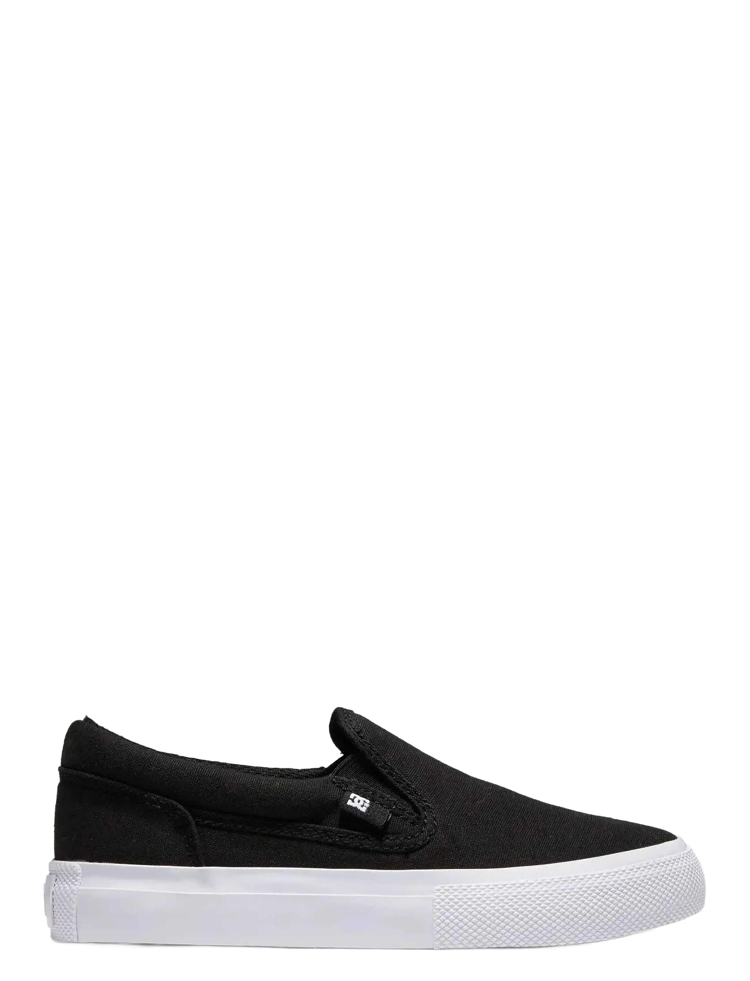 DC - MANUAL SLIP-ON - canvas sneakers - black/white - 1