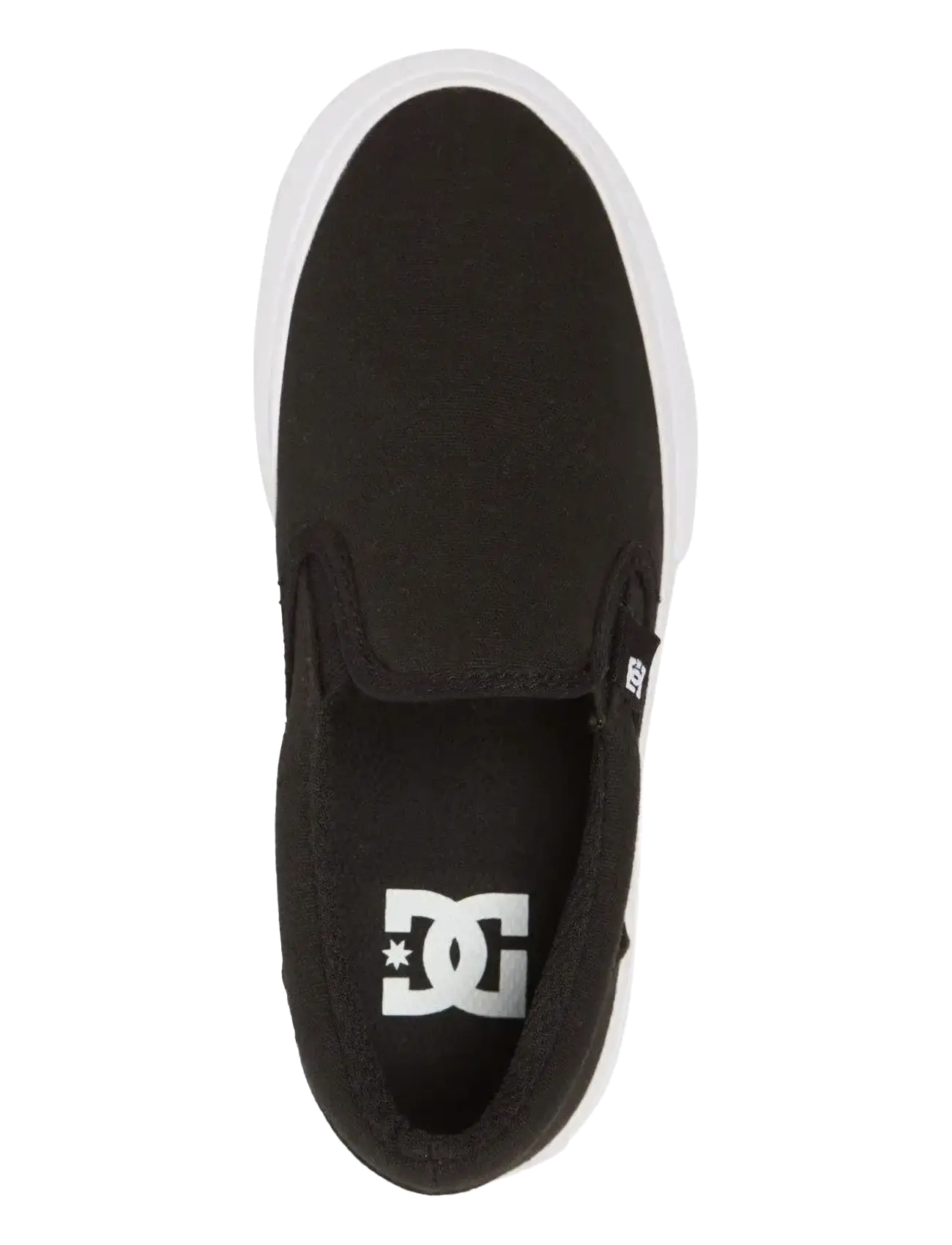 DC - MANUAL SLIP-ON - canva botased - black/white - 3
