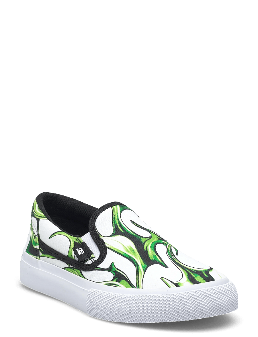 DC - MANUAL SLIP-ON - canvas-sneaker - liquid fuego white - 0