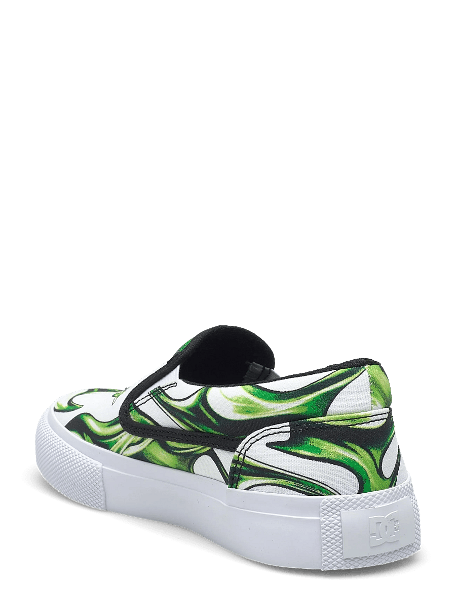 DC - MANUAL SLIP-ON - canvas-sneaker - liquid fuego white - 2
