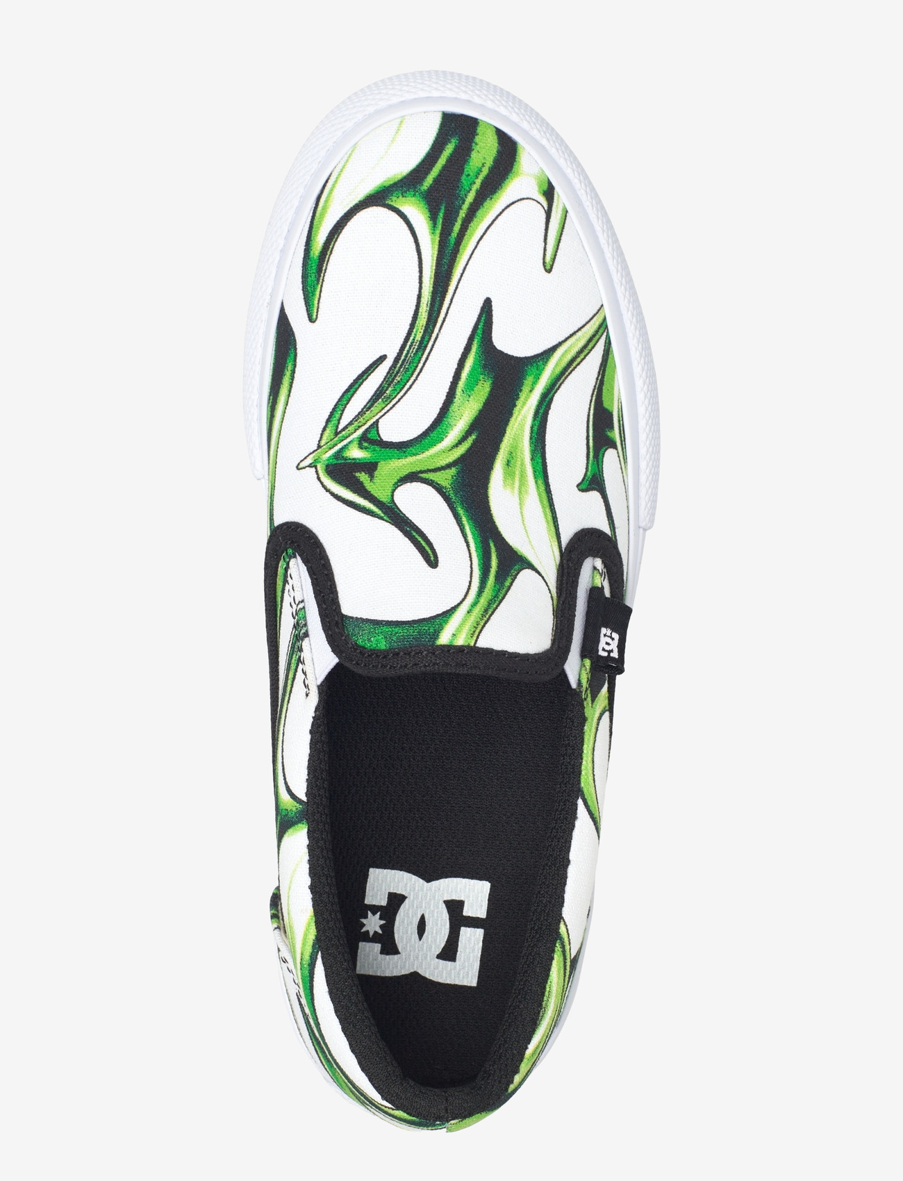 DC - MANUAL SLIP-ON - canvas-sneaker - liquid fuego white - 3