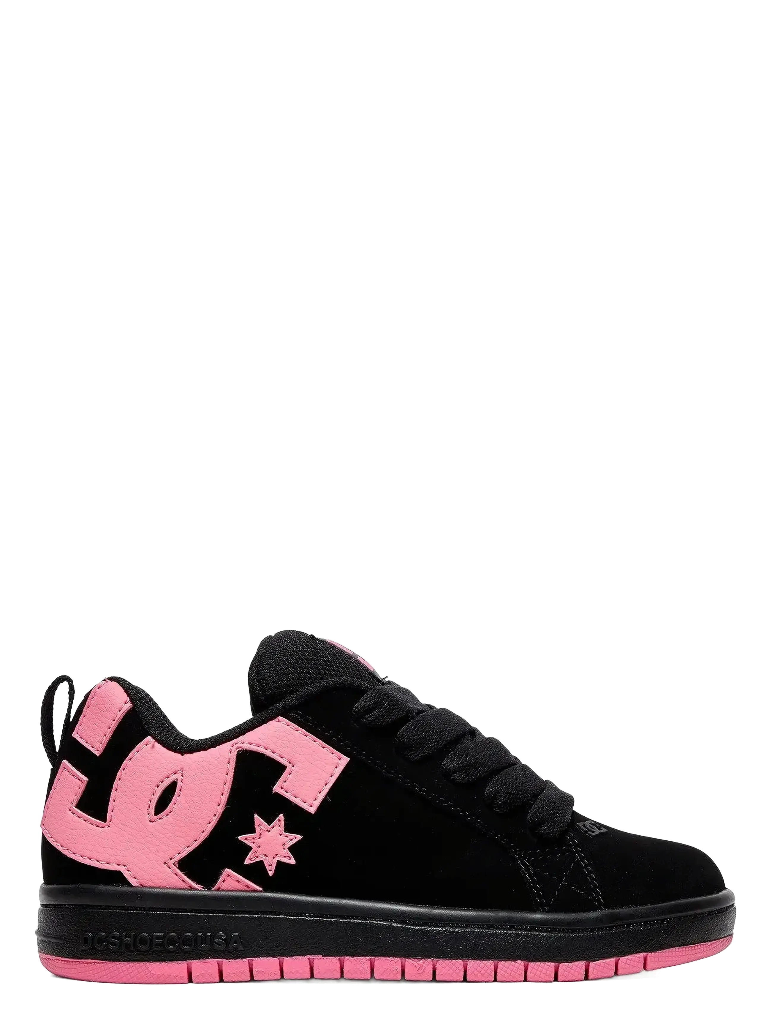 DC - COURT GRAFFIK - lágir strigaskór - black/pink - 1