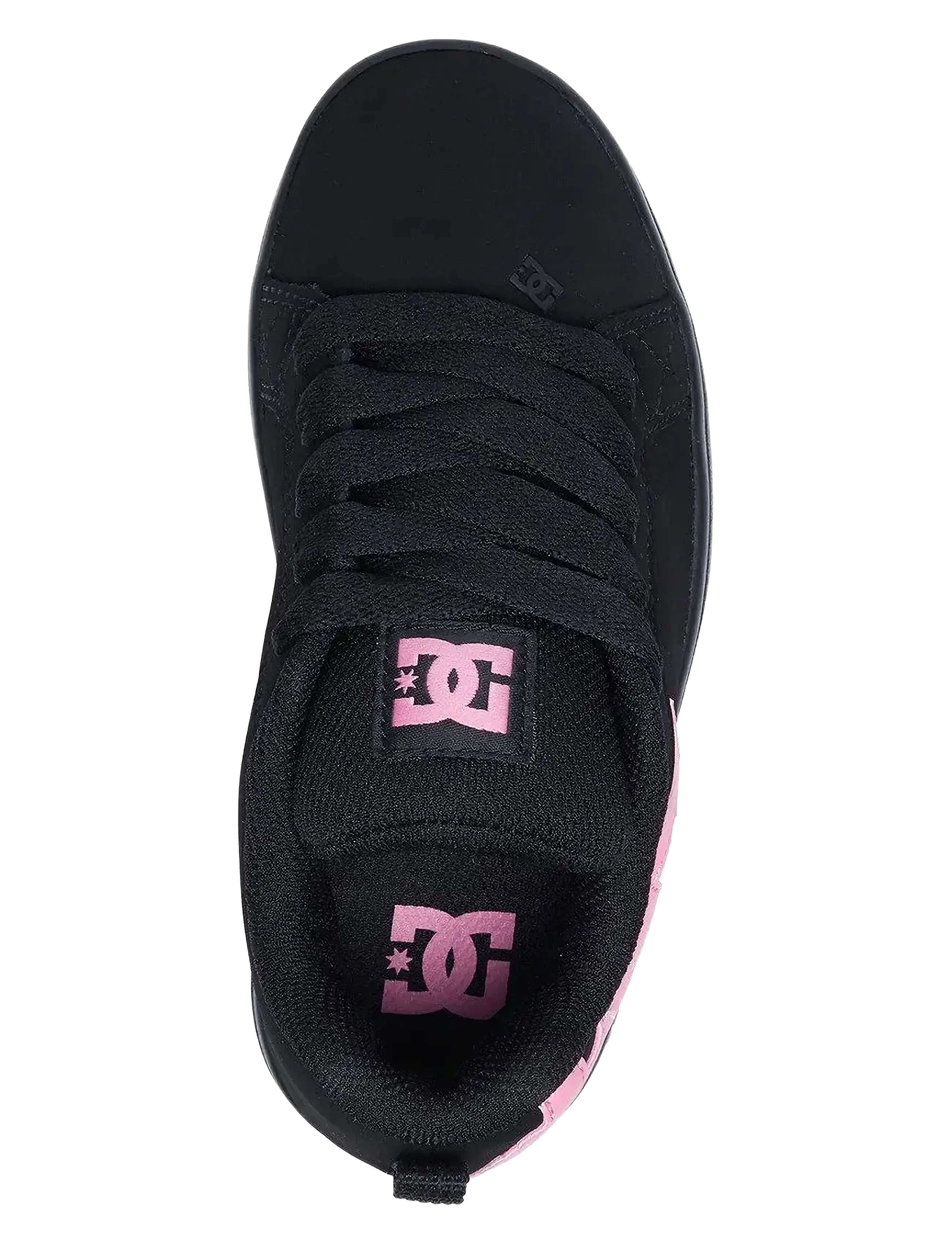 DC - COURT GRAFFIK - lágir strigaskór - black/pink - 3