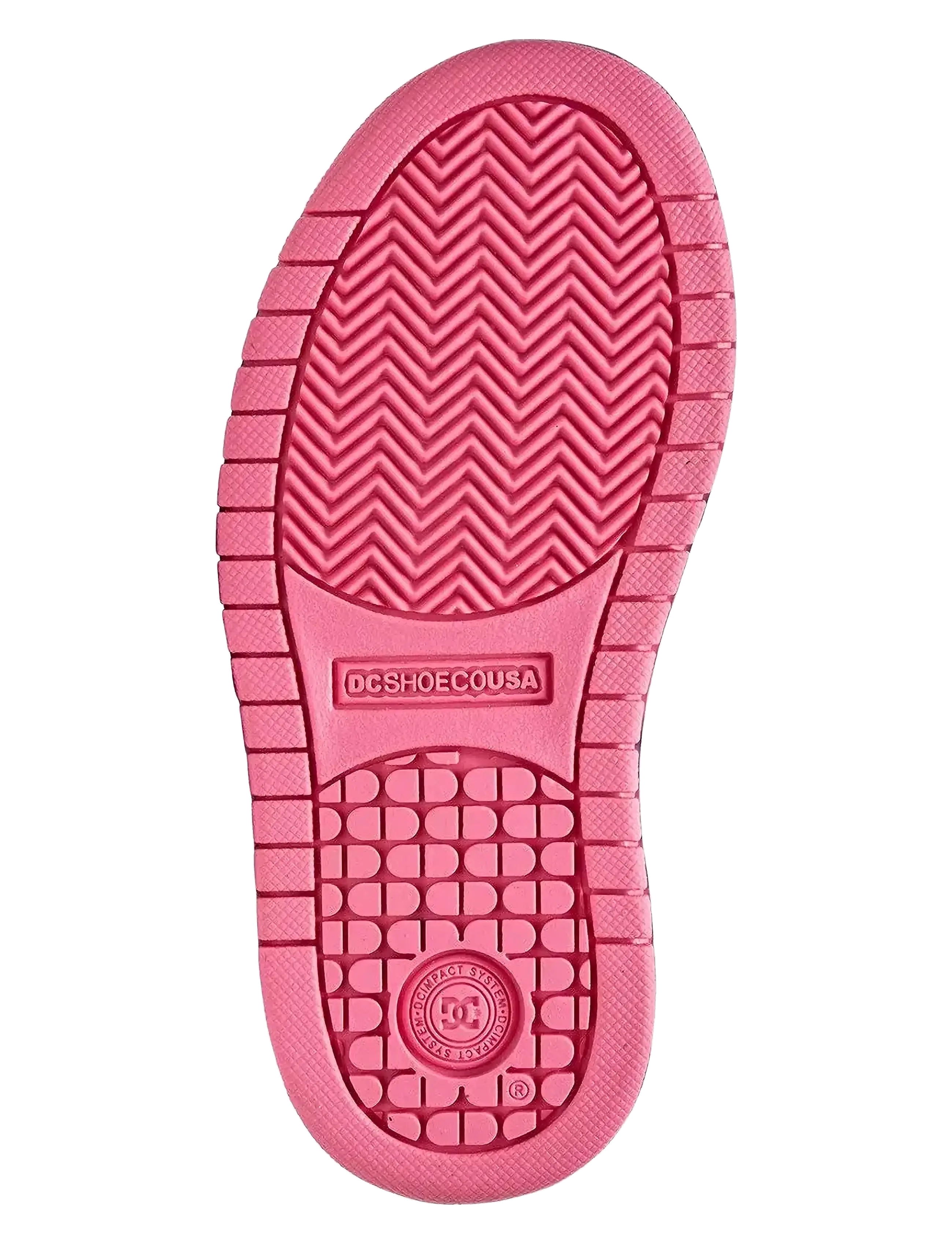 DC - COURT GRAFFIK - lágir strigaskór - black/pink - 4
