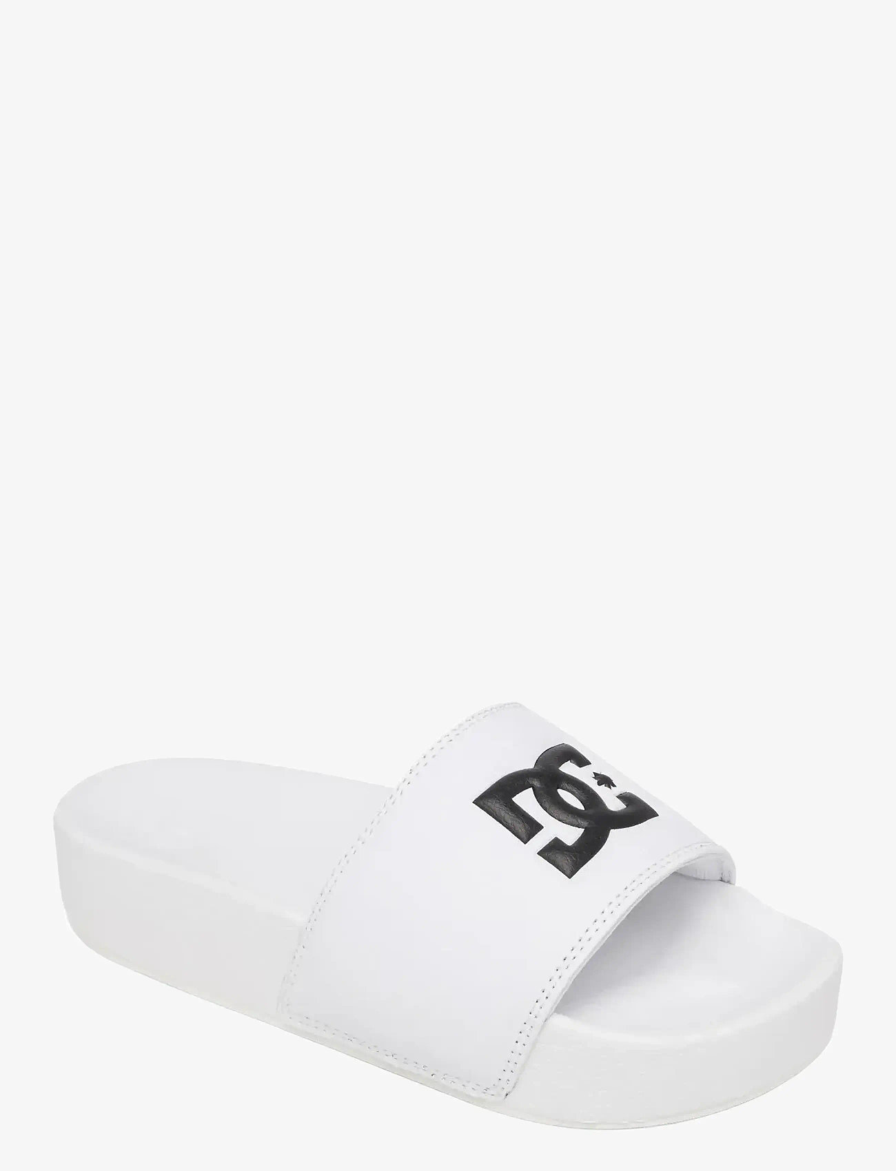DC - DC SLIDE PLATFORM - sandaler & tøfler - white/white/black - 0