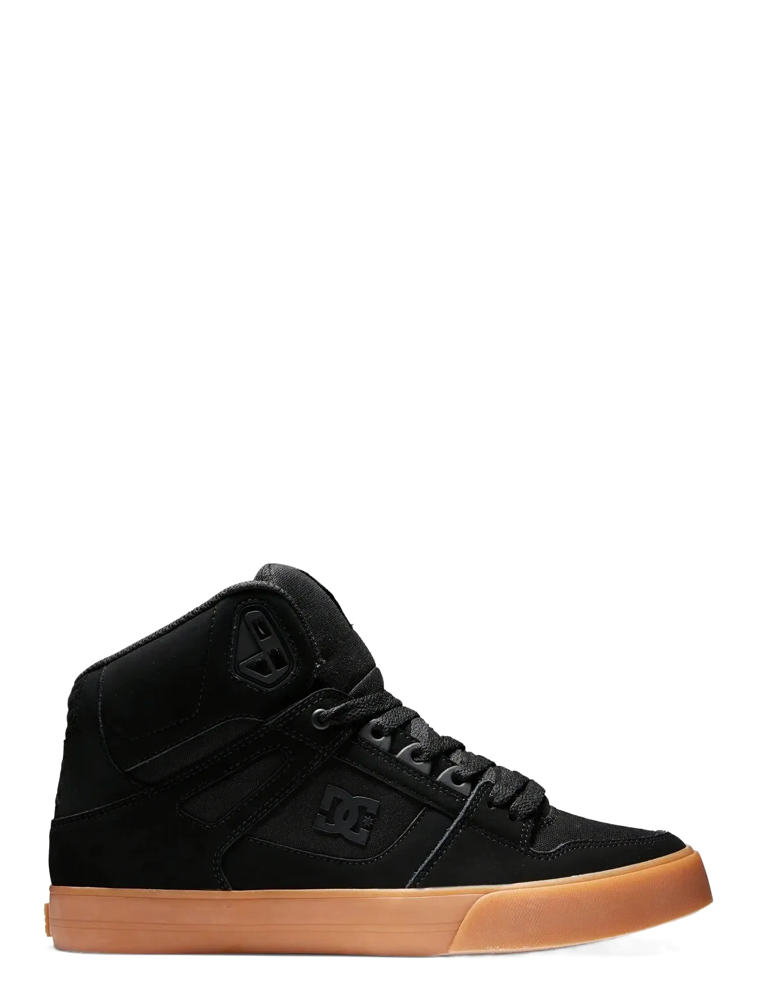 DC - PURE HIGH TOP WC - za kostkę - black/gum - 1