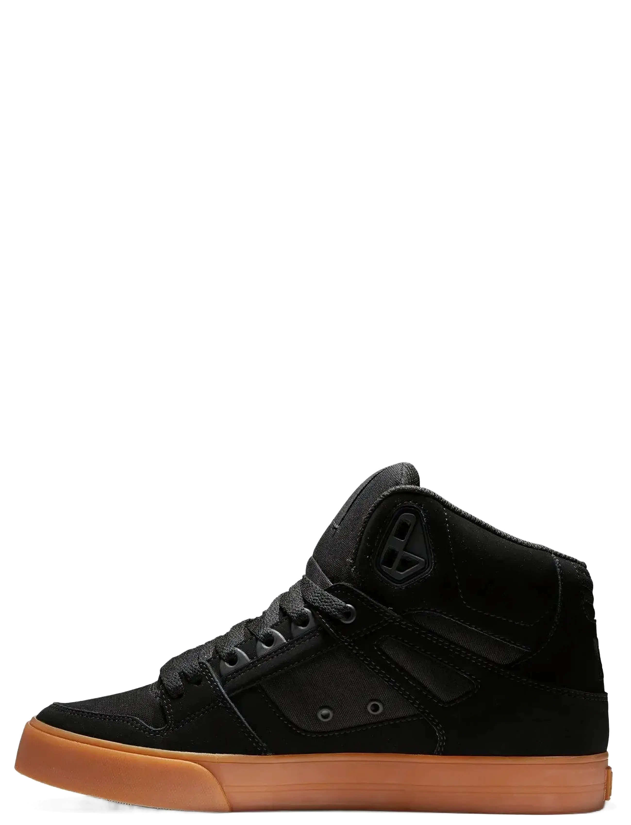DC - PURE HIGH TOP WC - za kostkę - black/gum - 2