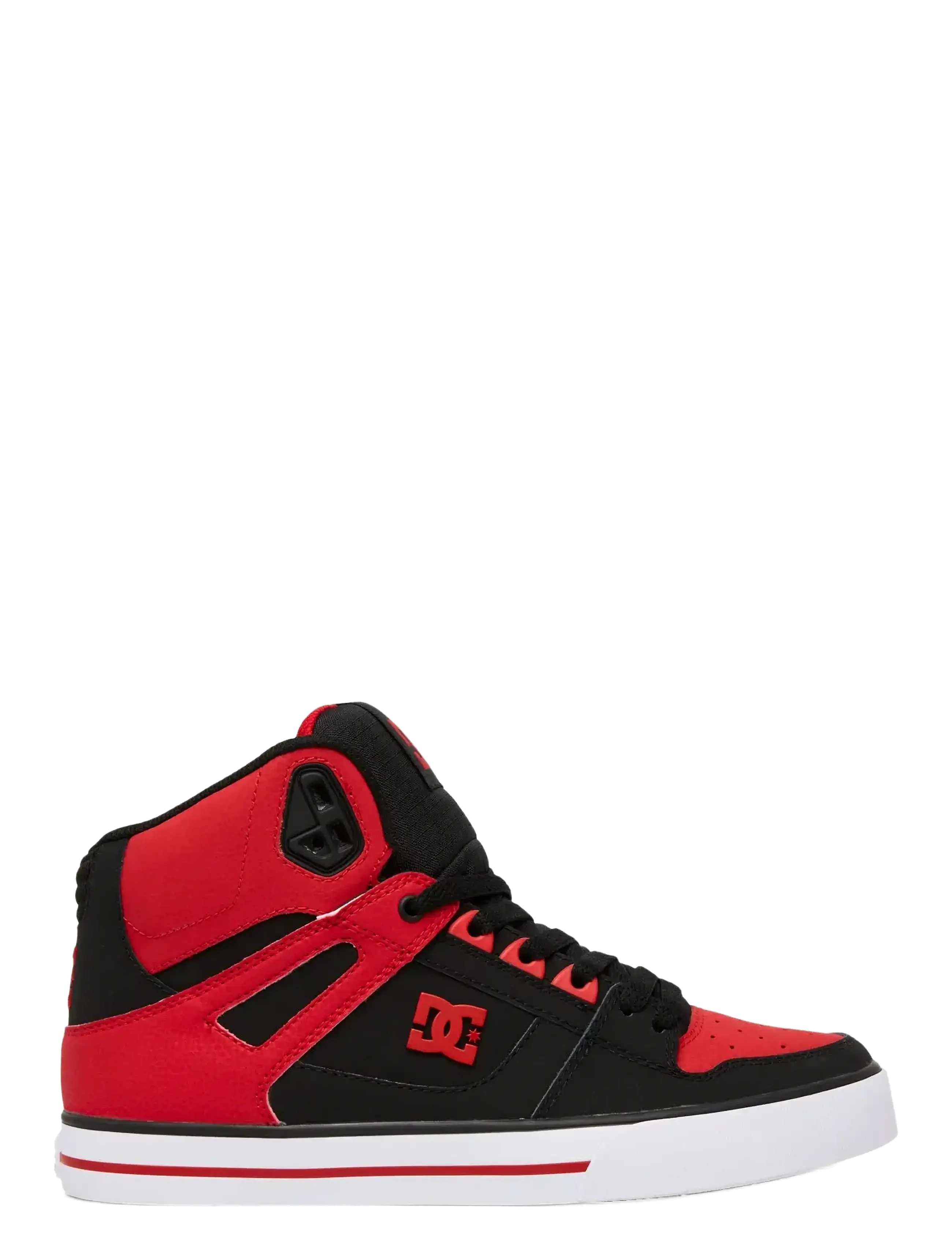 DC - PURE HIGH-TOP WC - hoher schnitt - fiery red/white/black - 1